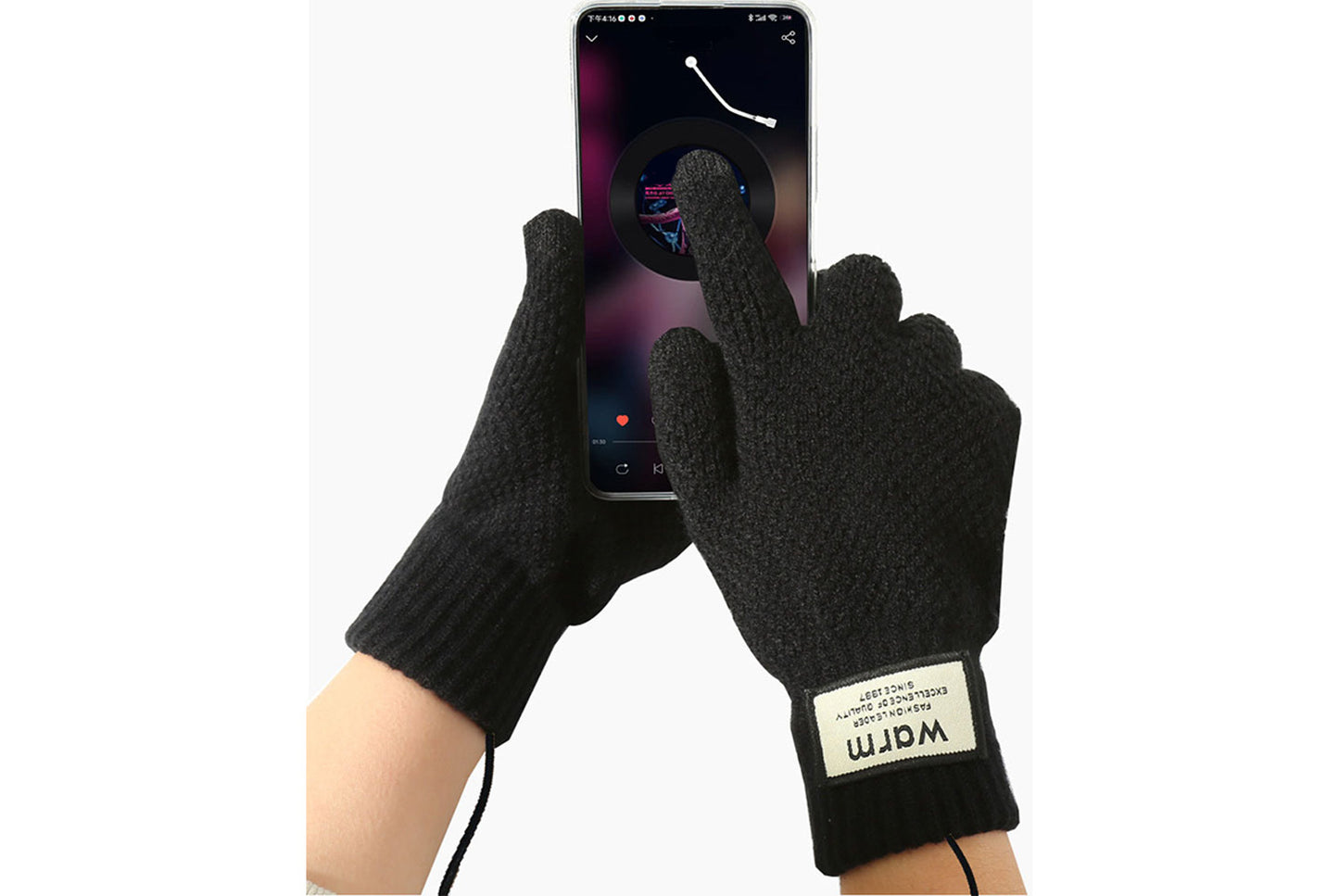 USB Rechargeable Heated Touchscreen Gloves