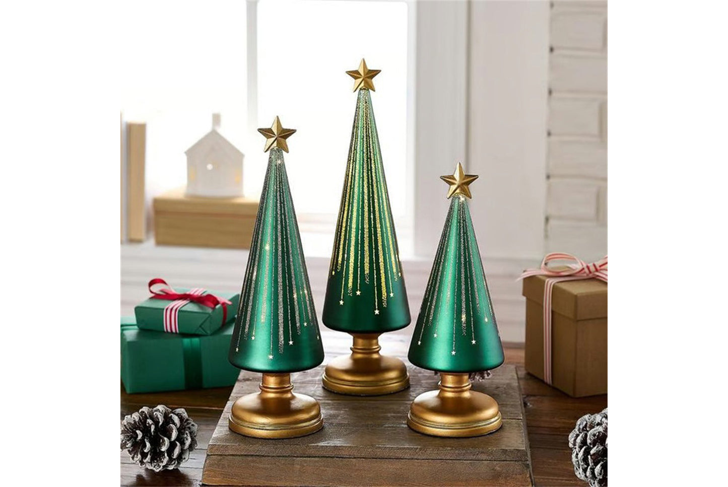 Valerie Parr Hill Starry Night Christmas Tree Ornaments