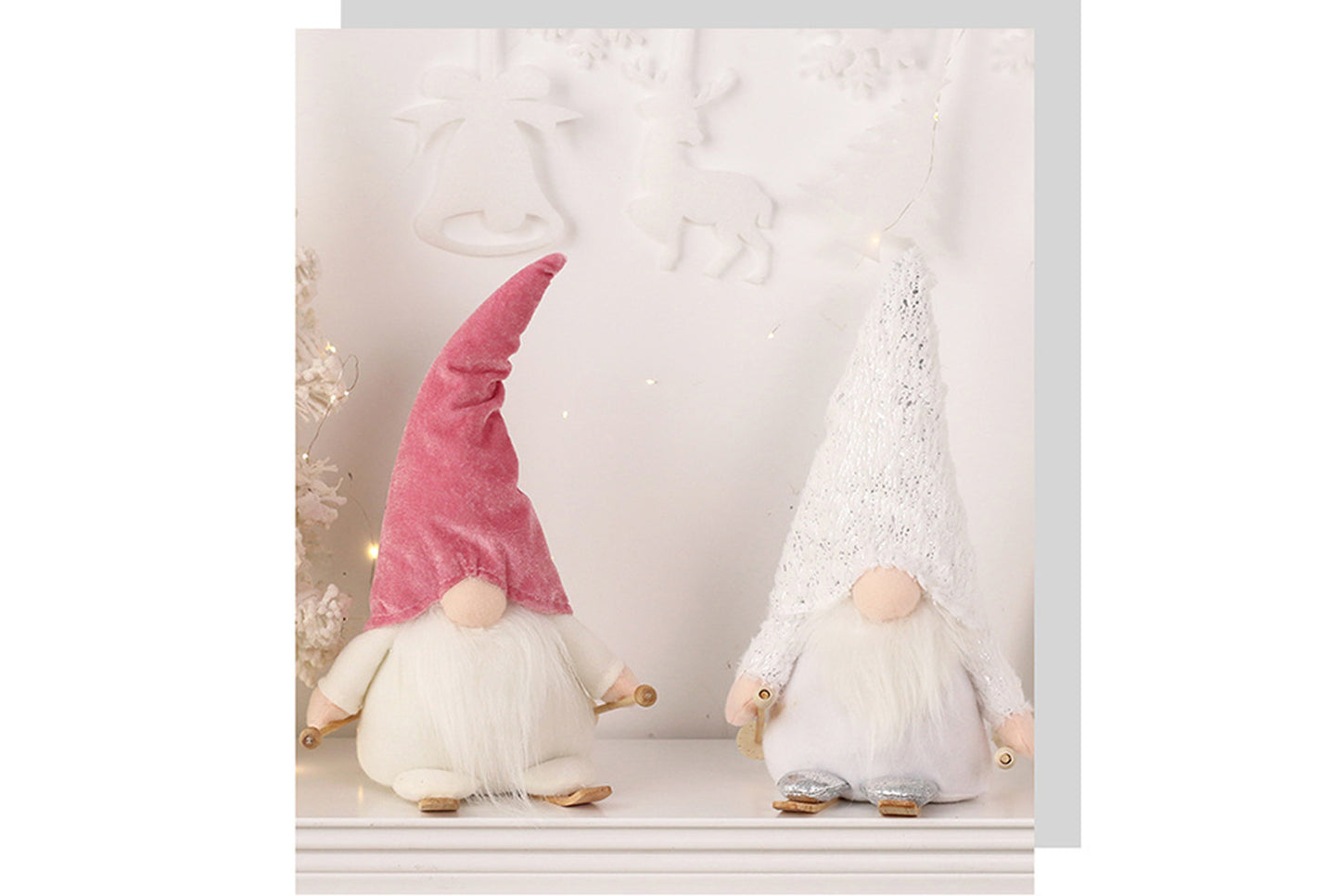 35cm Skiing Faceless Old Man Doll