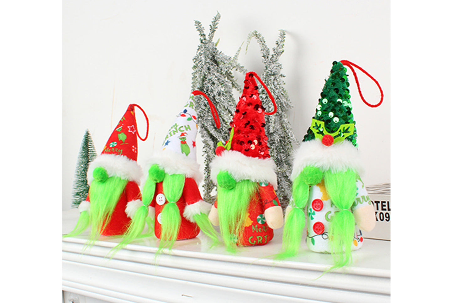 Green Bearded Old Man Faceless Doll Charm