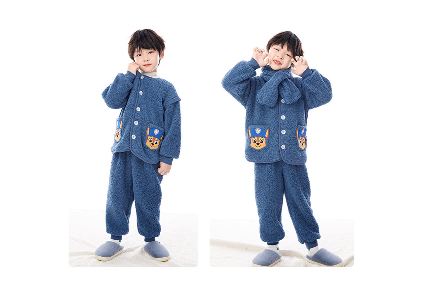 **Paw Patrol Children's Fleece Warm Homewear Three-Piece Set**