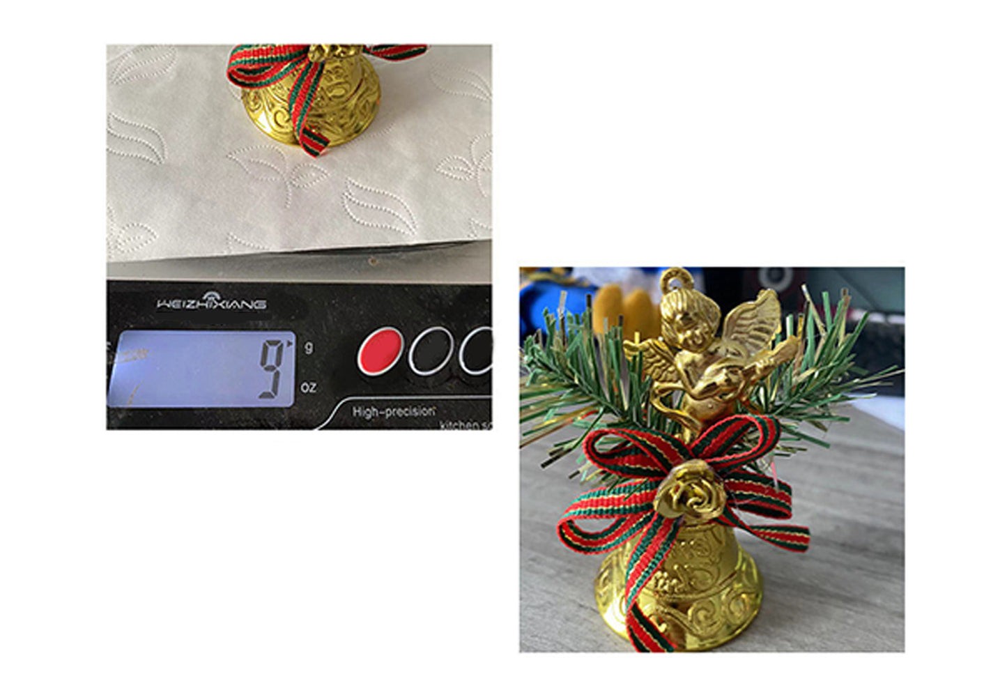 Christmas Bell Pendants - Golden Bell Christmas Tree Ornaments