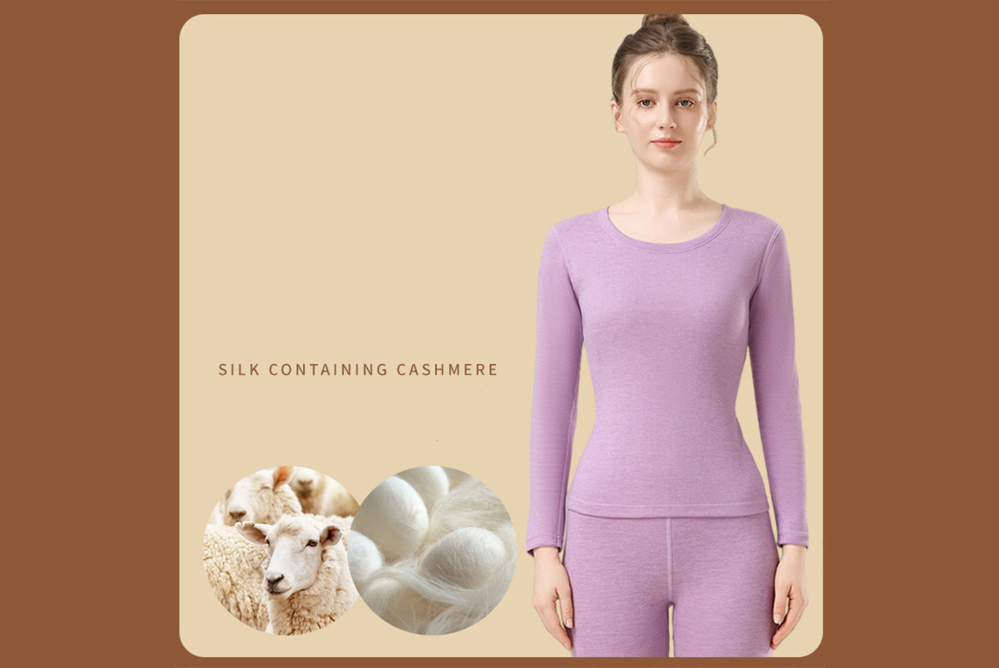 **Cashmere and Silk Warm Autumn Jacket and Long Pants Set (Unisex)**