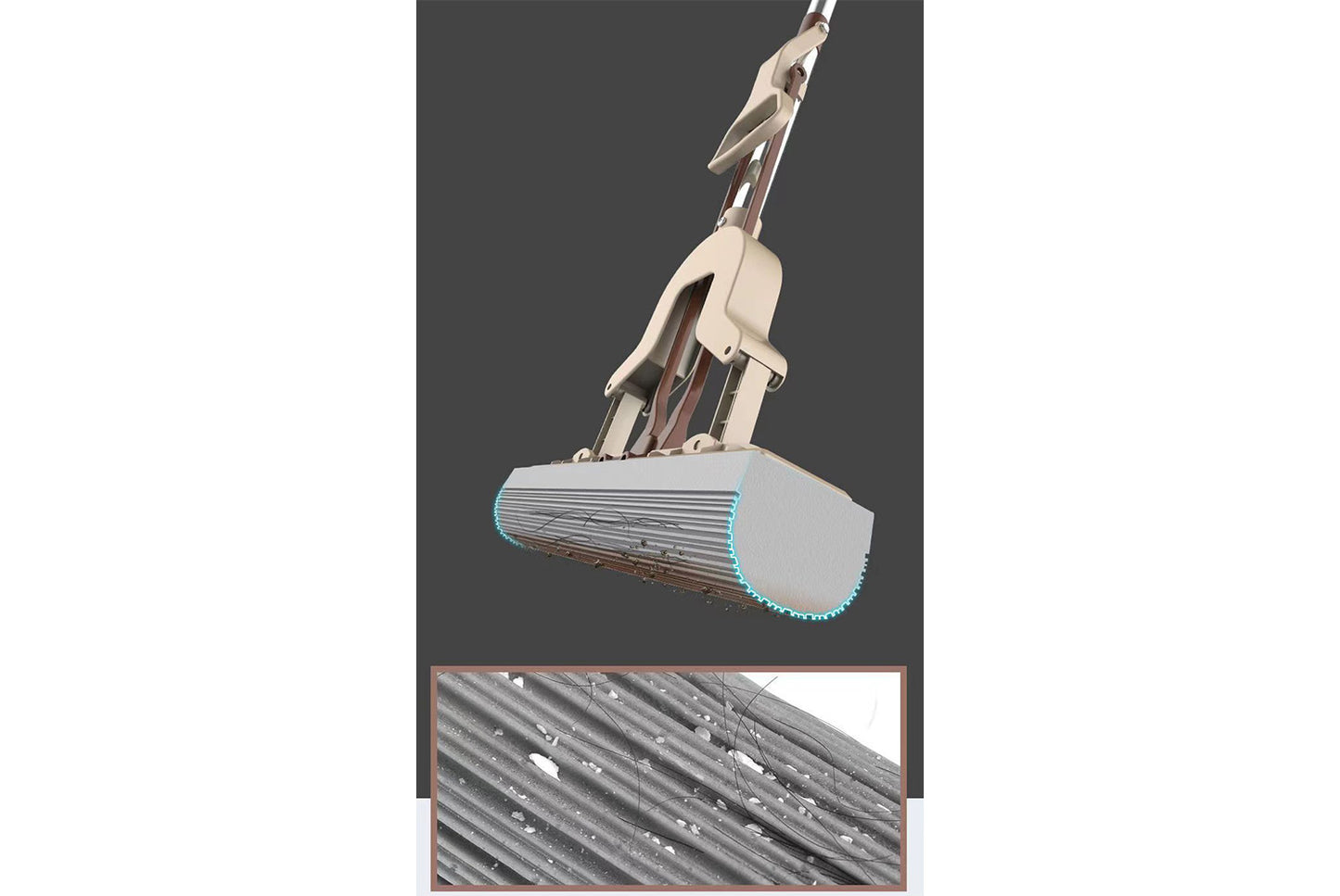 Hands-Free Washable PVA Mop