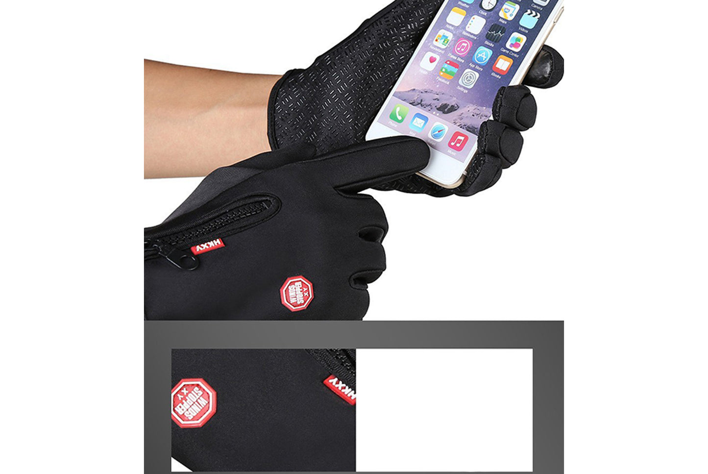**USB Heated Gloves (Fleece-lined, Windproof, and Waterproof)**