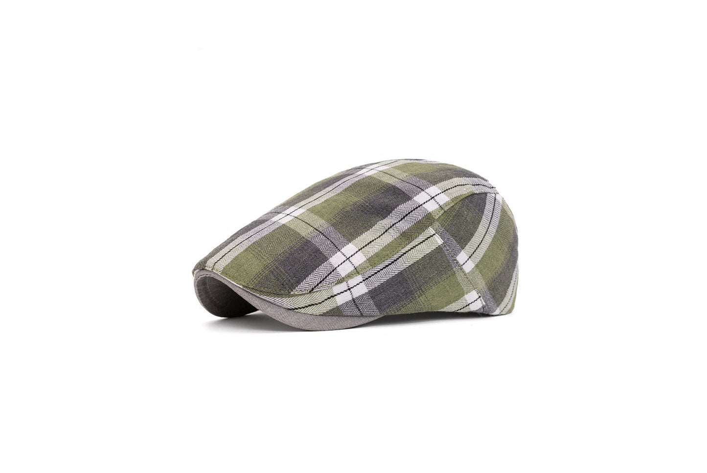 **Colorful Checkered Beret (Adjustable Head Circumference)**