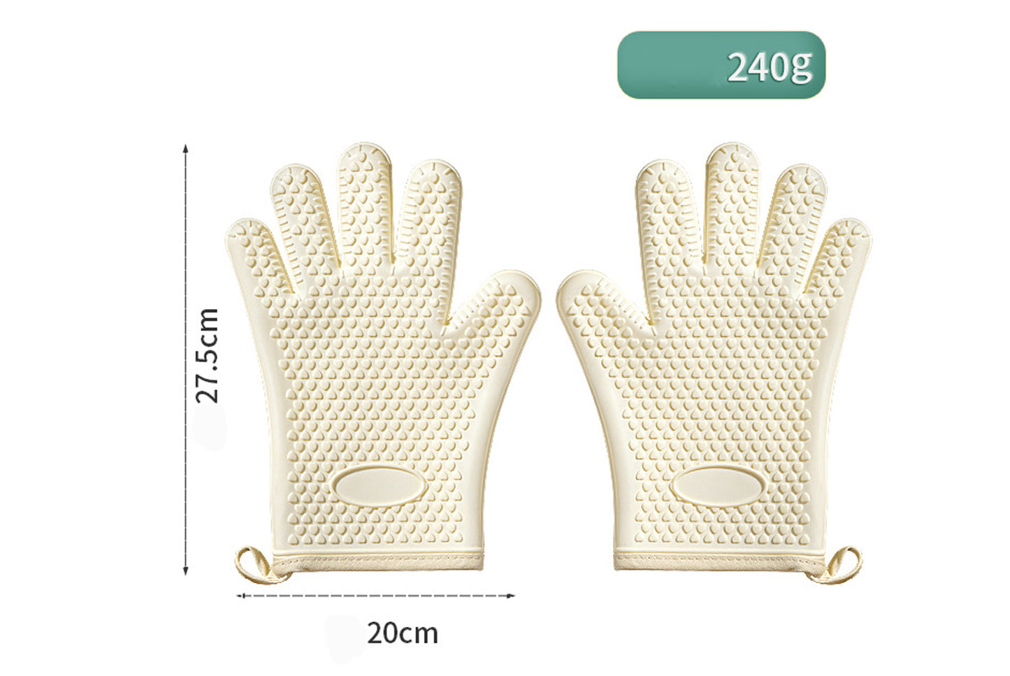 Thickened Silicone Heat-Resistant Gloves