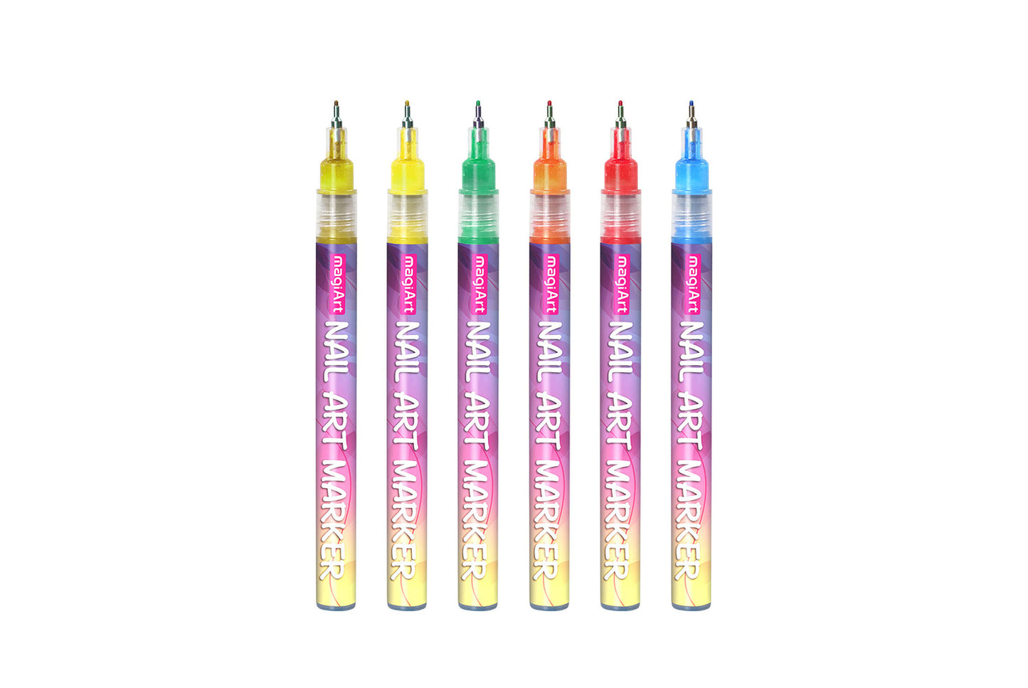 12-Color Nail Art Graffiti Pen Set