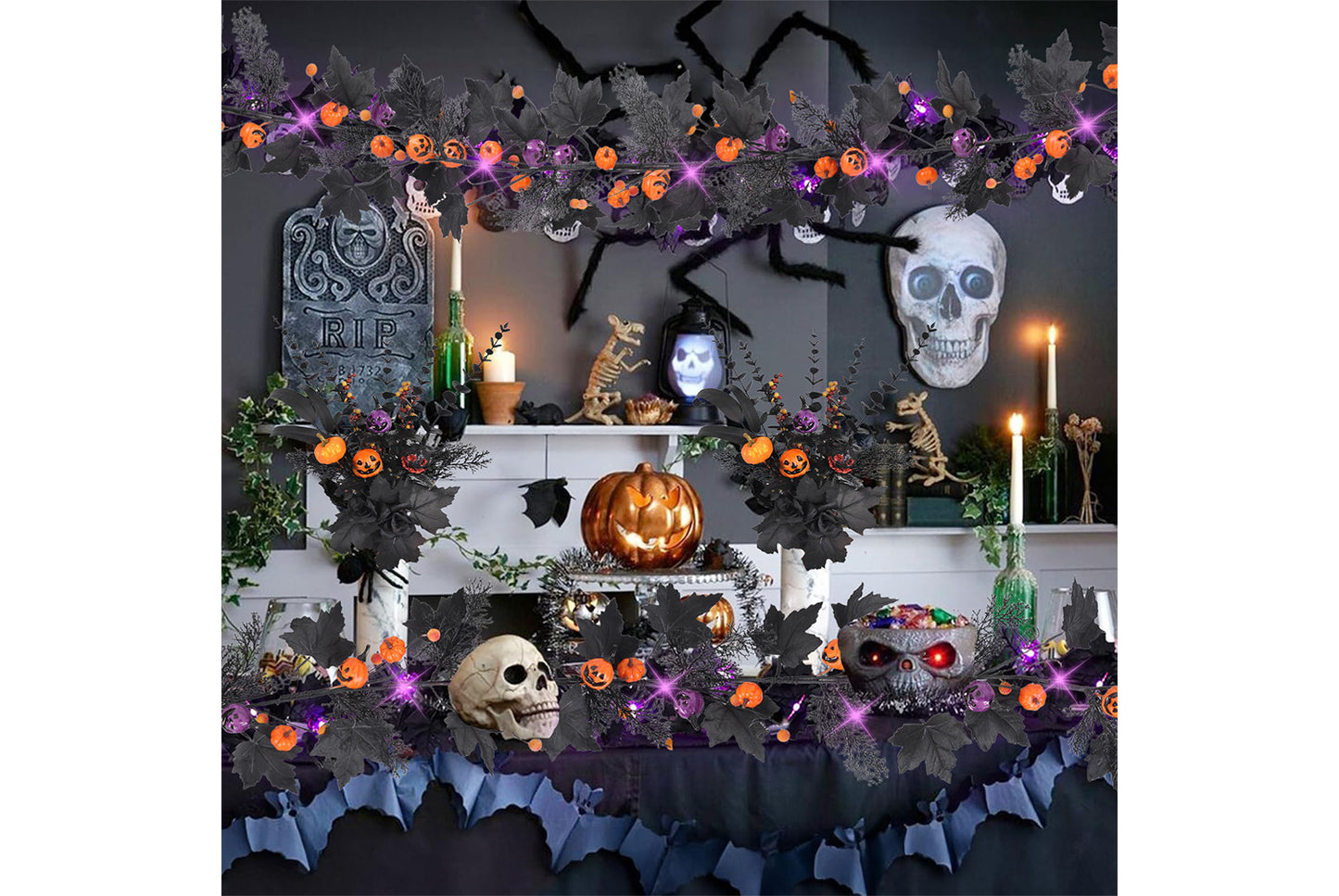 **Simulated Maple Leaf Vines Decoration