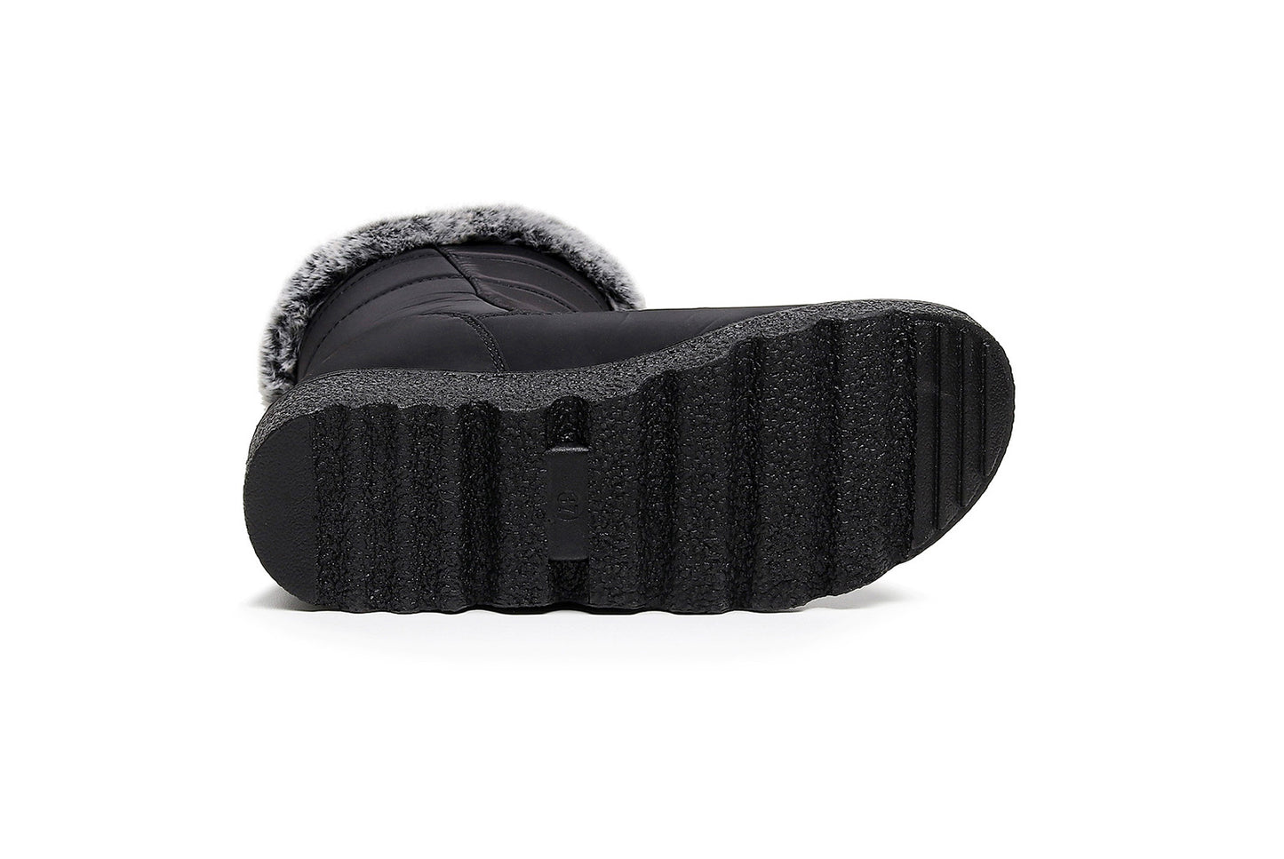 **Women's Waterproof Rabbit Fur Snow Boots**