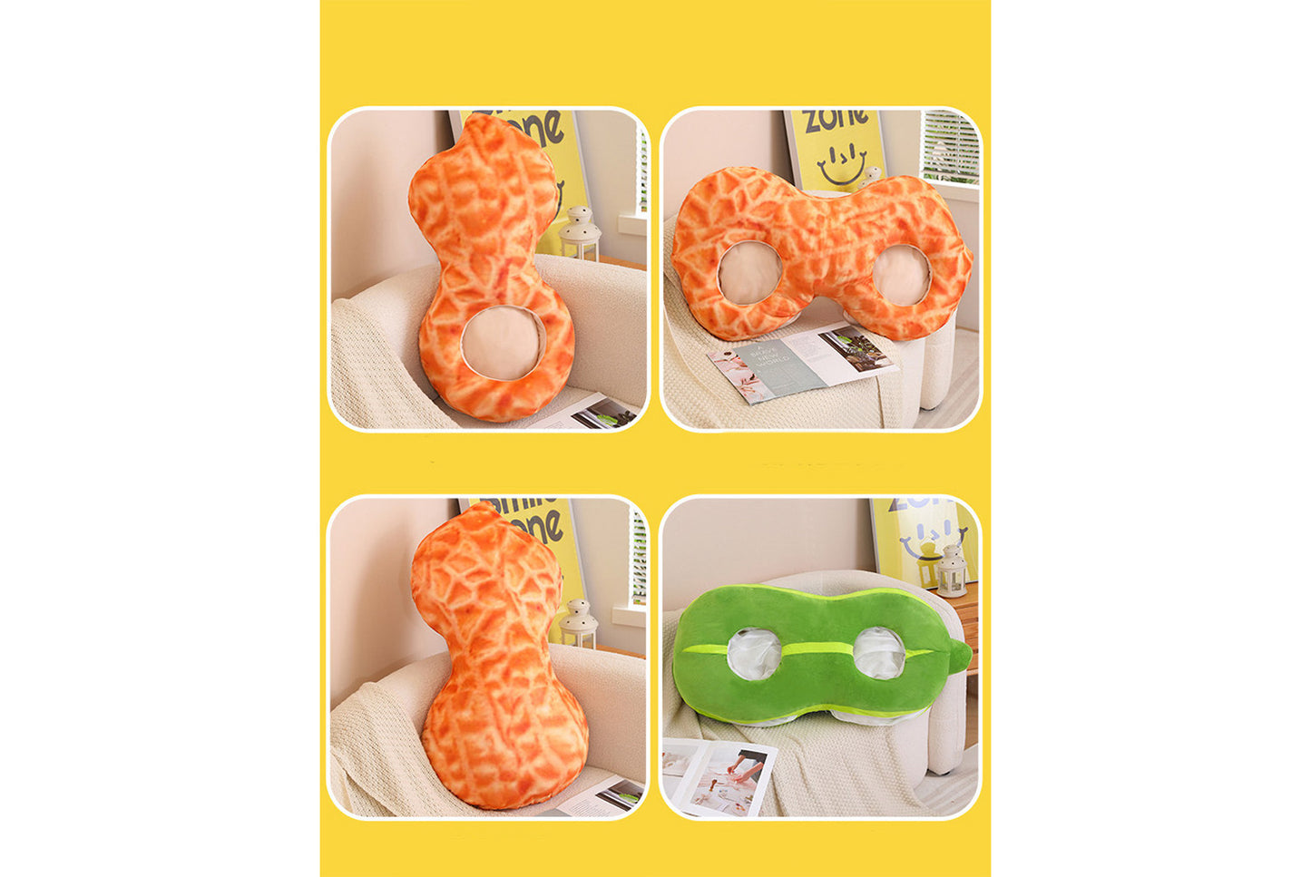 **Good Things Peanut Creative One-Piece Pillow/Head Cover**