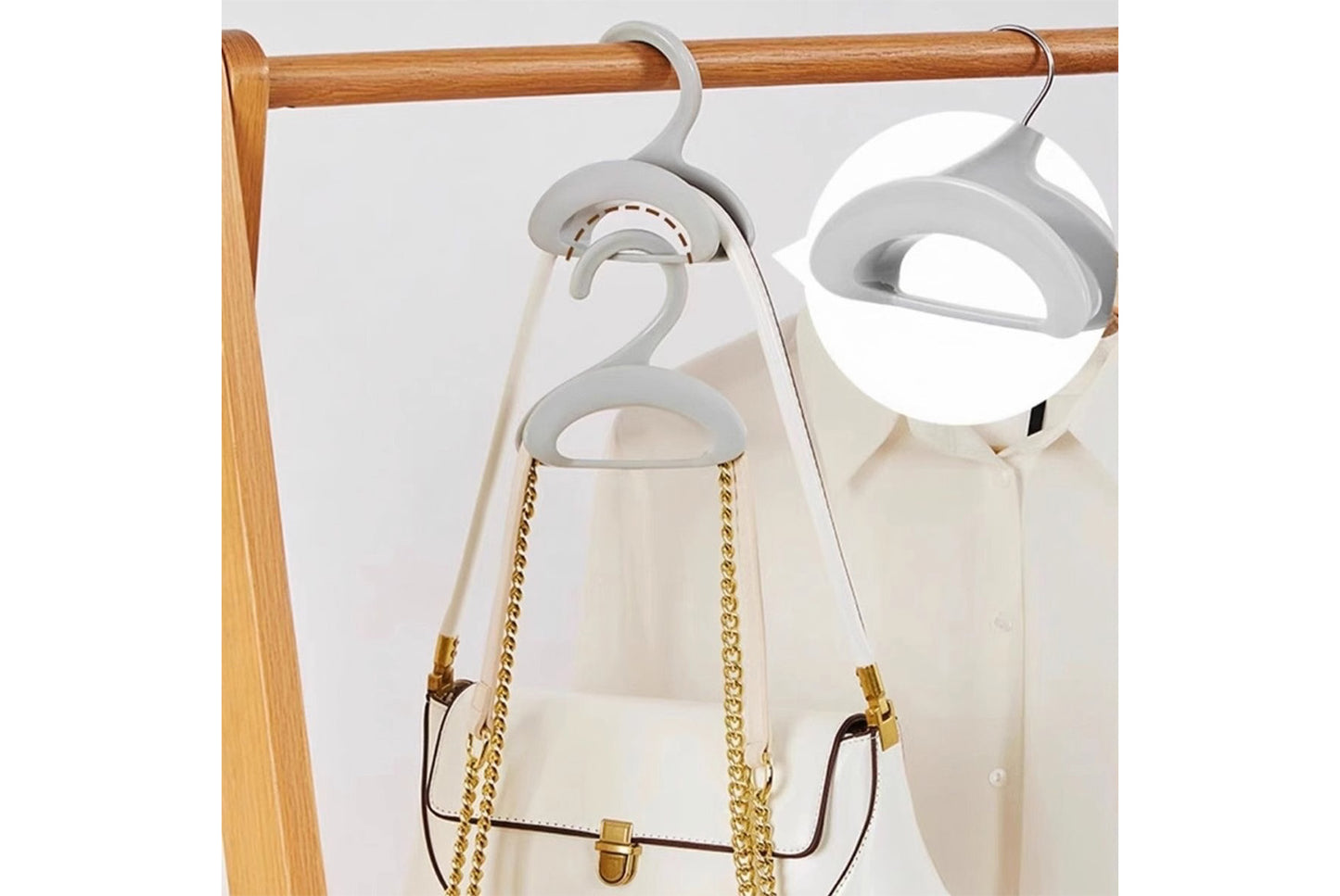 **Arch-Shaped Bag Hanger, Multifunctional Storage Rack (30pcs)**