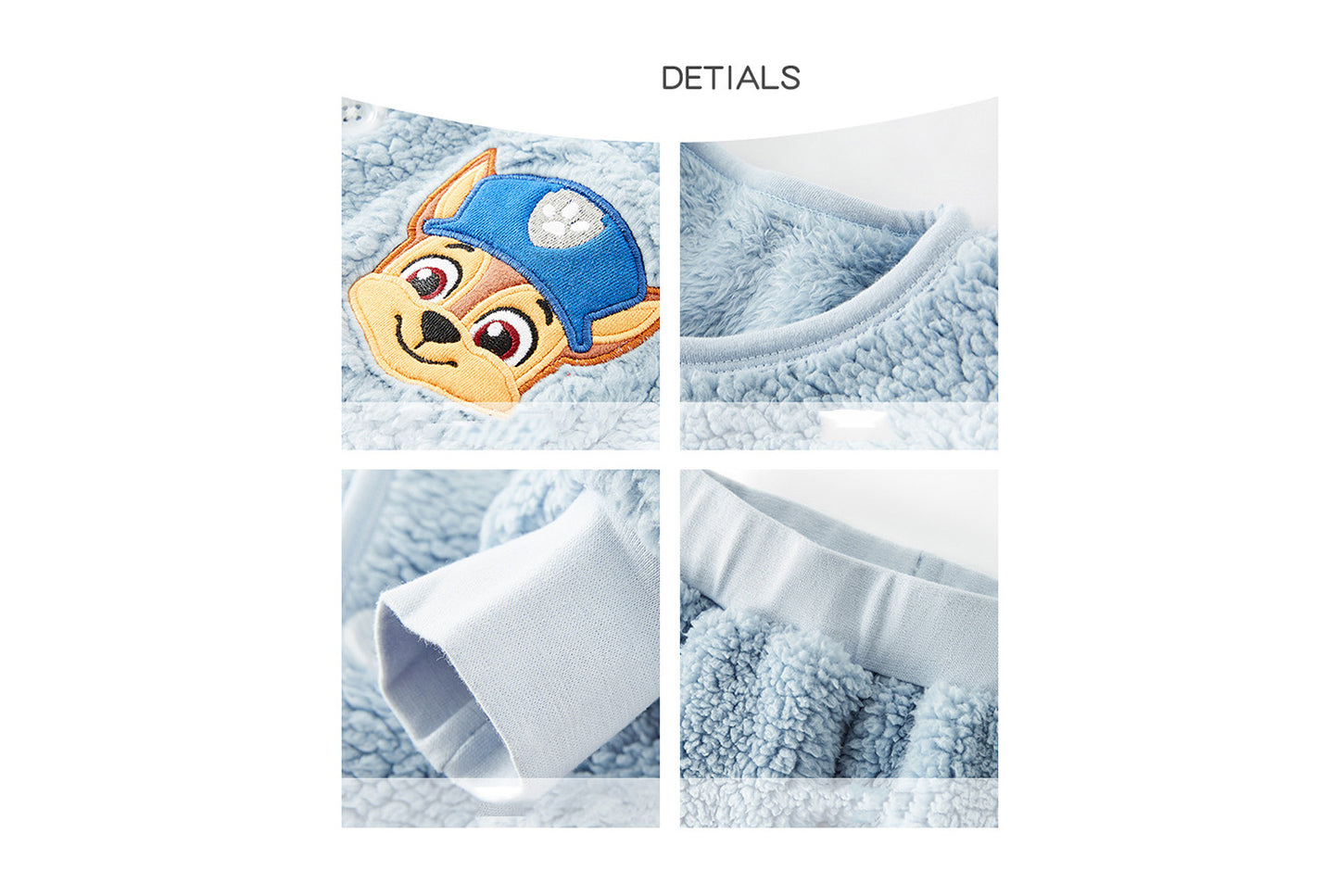 **Paw Patrol Children's Fleece Warm Homewear Three-Piece Set**
