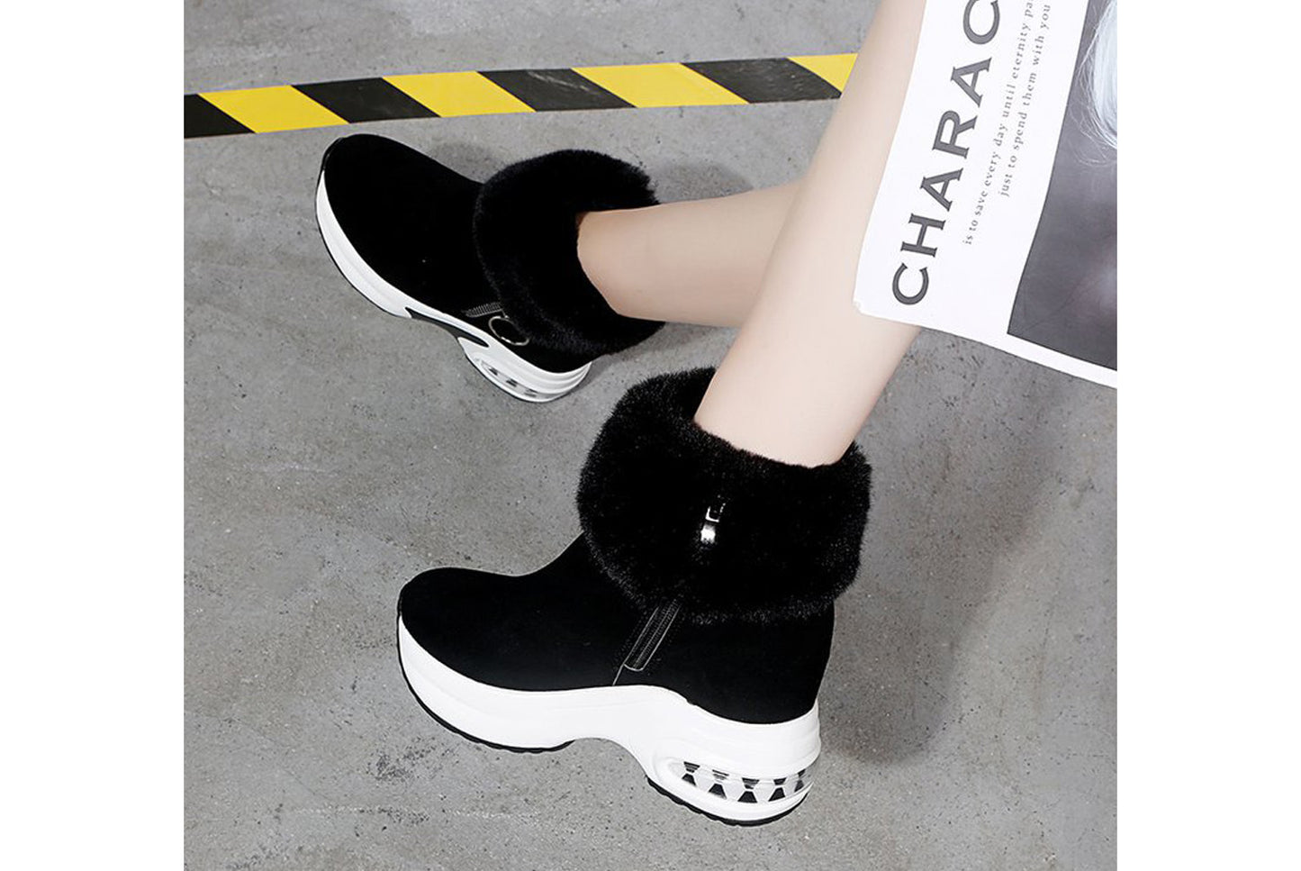 Fleece Lining for Warmth and Height Increase