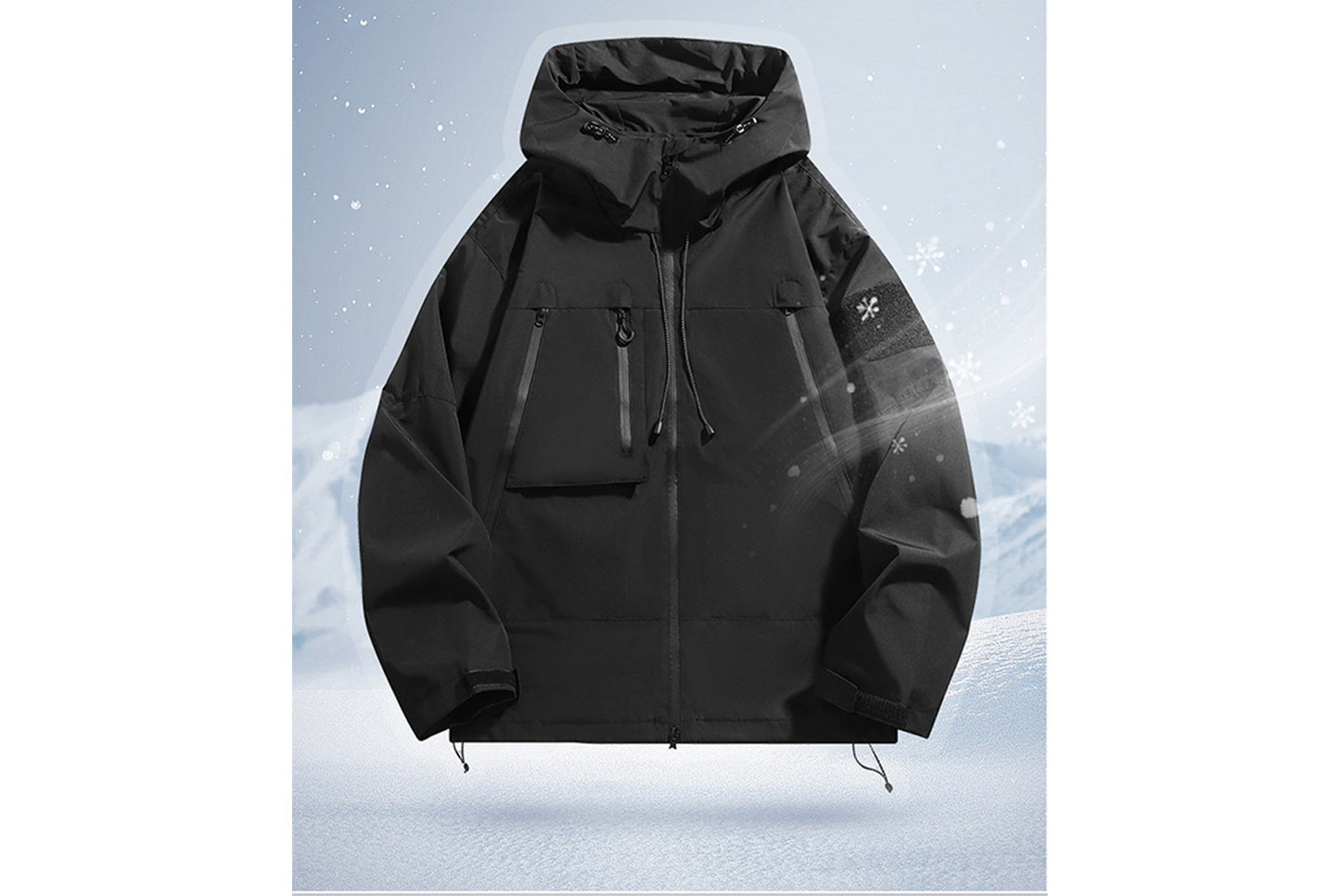 **Men's Three-Proof Waterproof Jacket (Multiple Colors Available, S-3XL)**