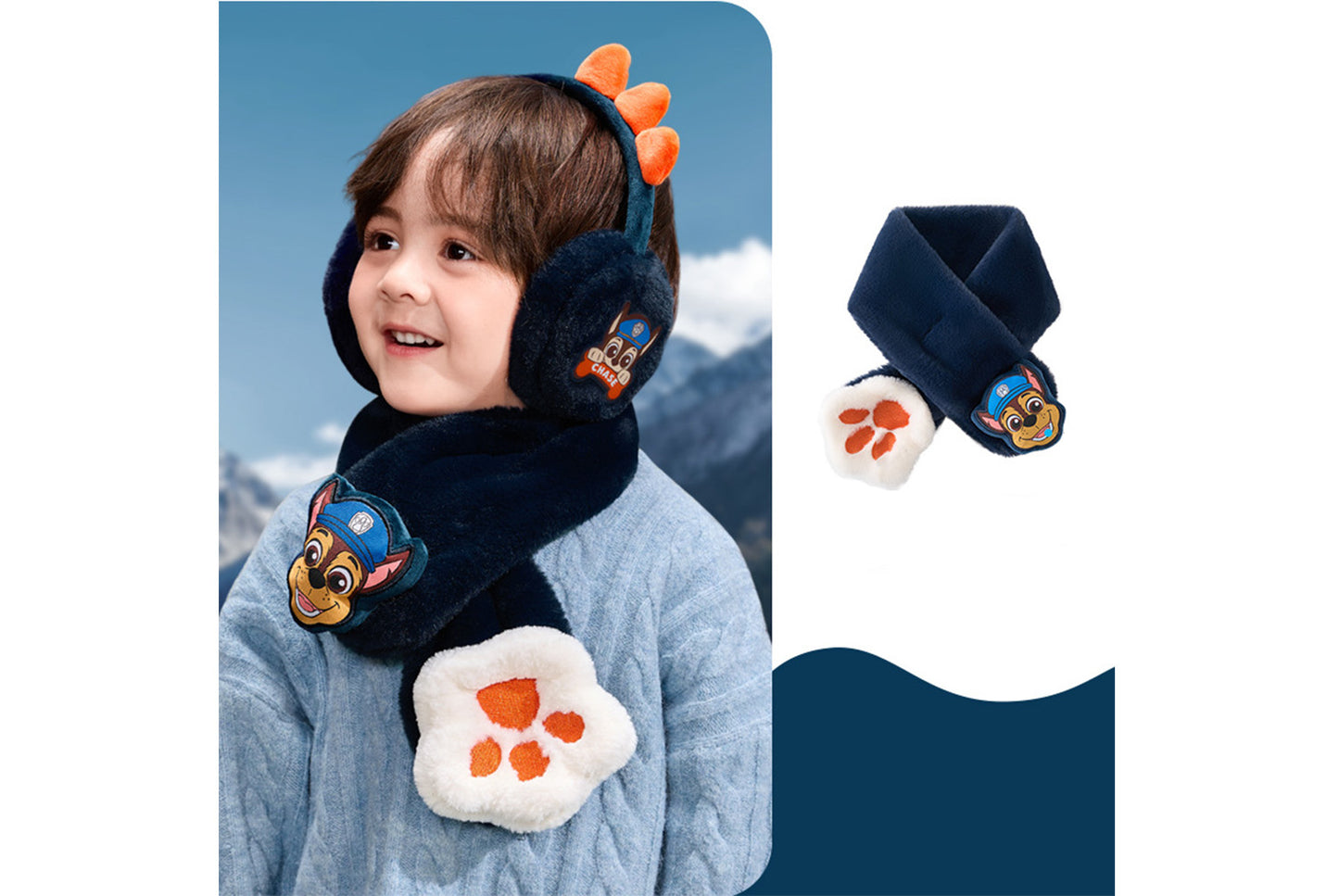 **Children's Warm Scarf and Earmuff **