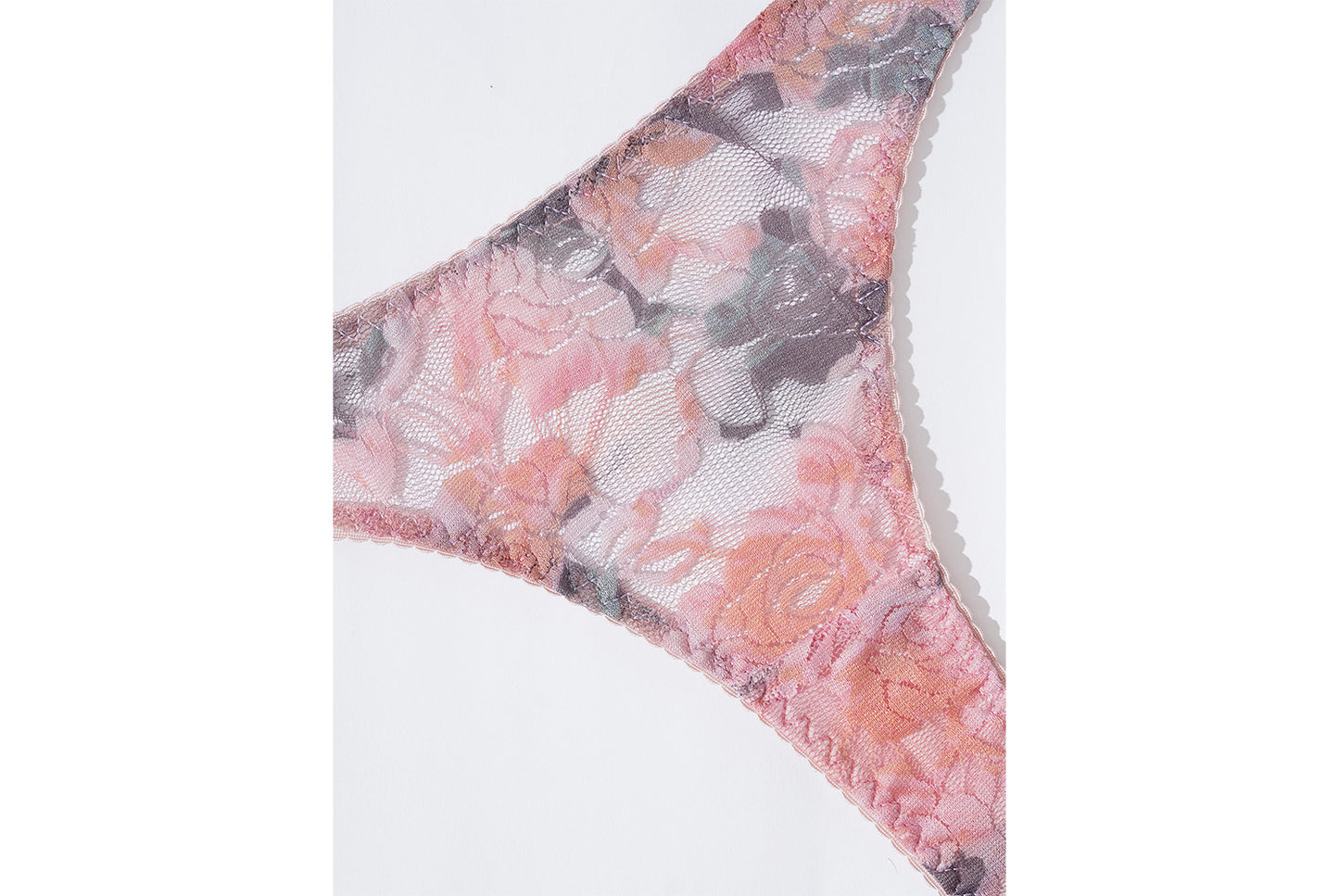 **Lace Floral Fishbone Bra Set - Sexy Sheer Two-Piece Bra**