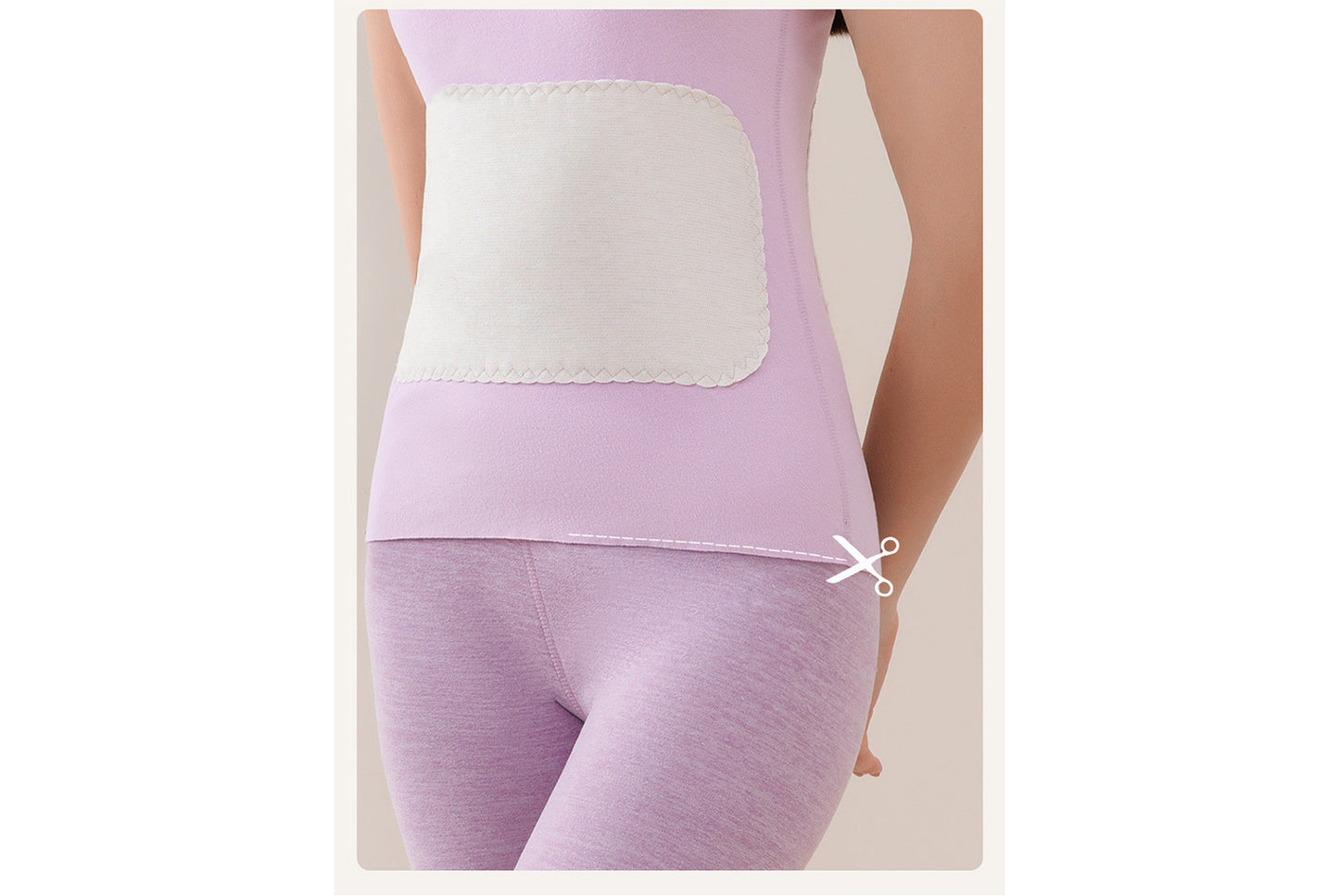 **Couple Large Patch Seamless Warm Vest Set**