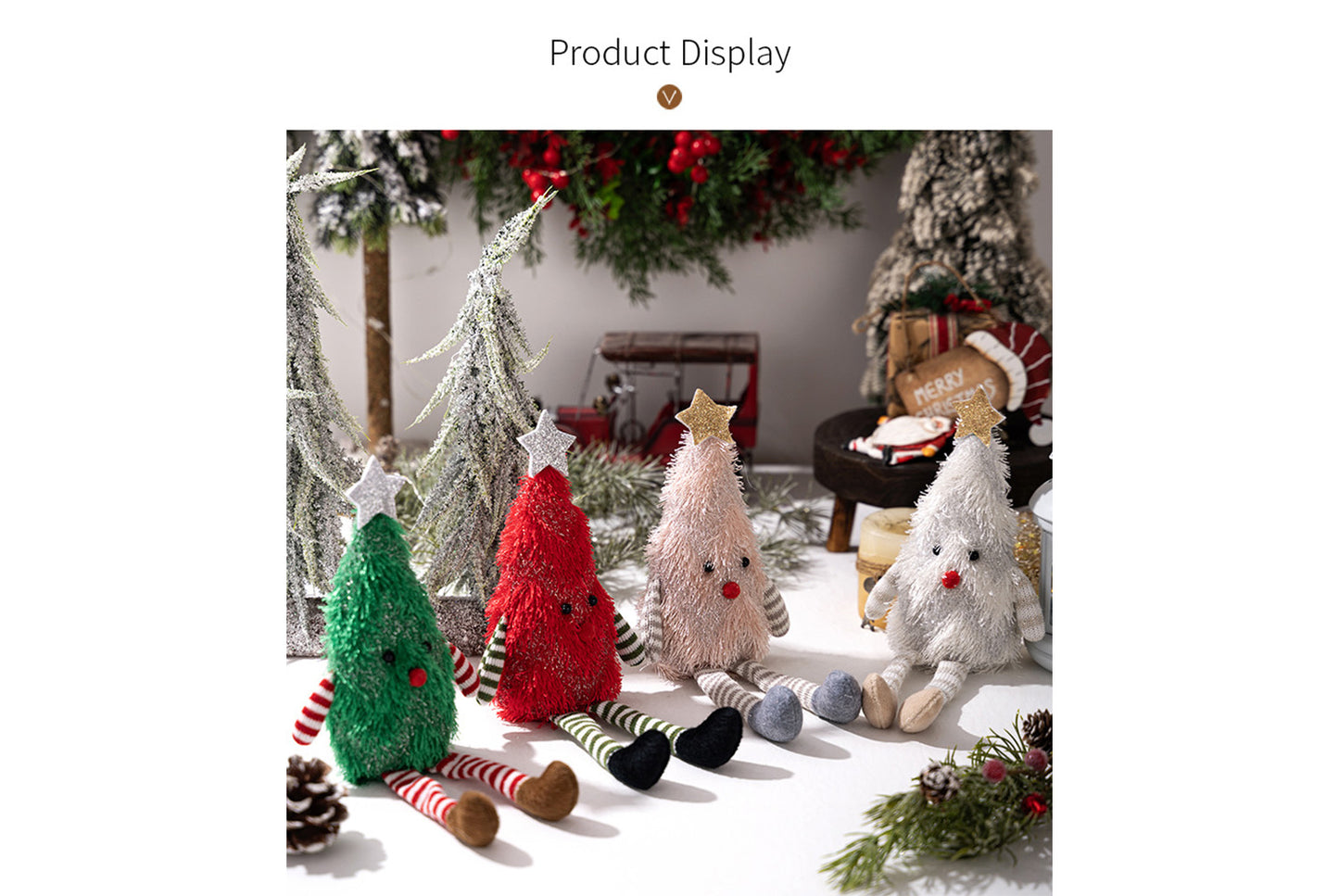 **Cute Plush Christmas Tree Doll**