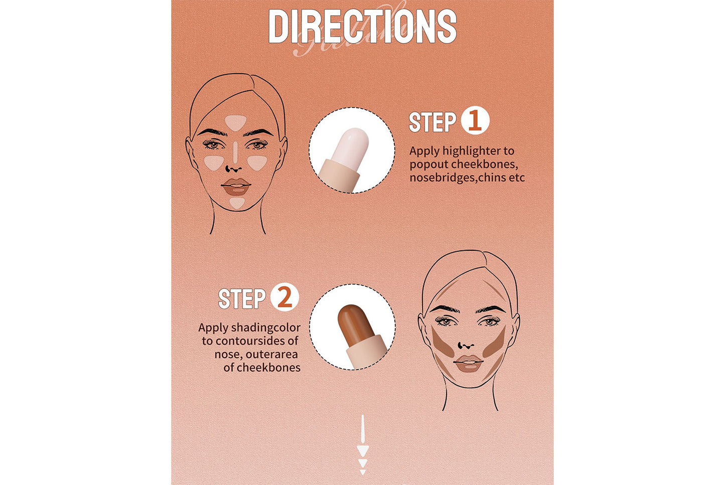 **Dual-Ended Contouring Stick (4-Color Set)**