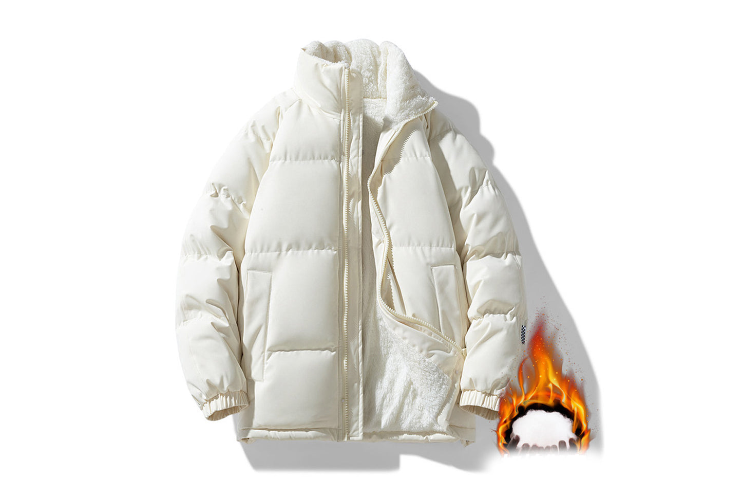 **Men's Winter Hooded Cotton Jacket (8 Colors Available)**