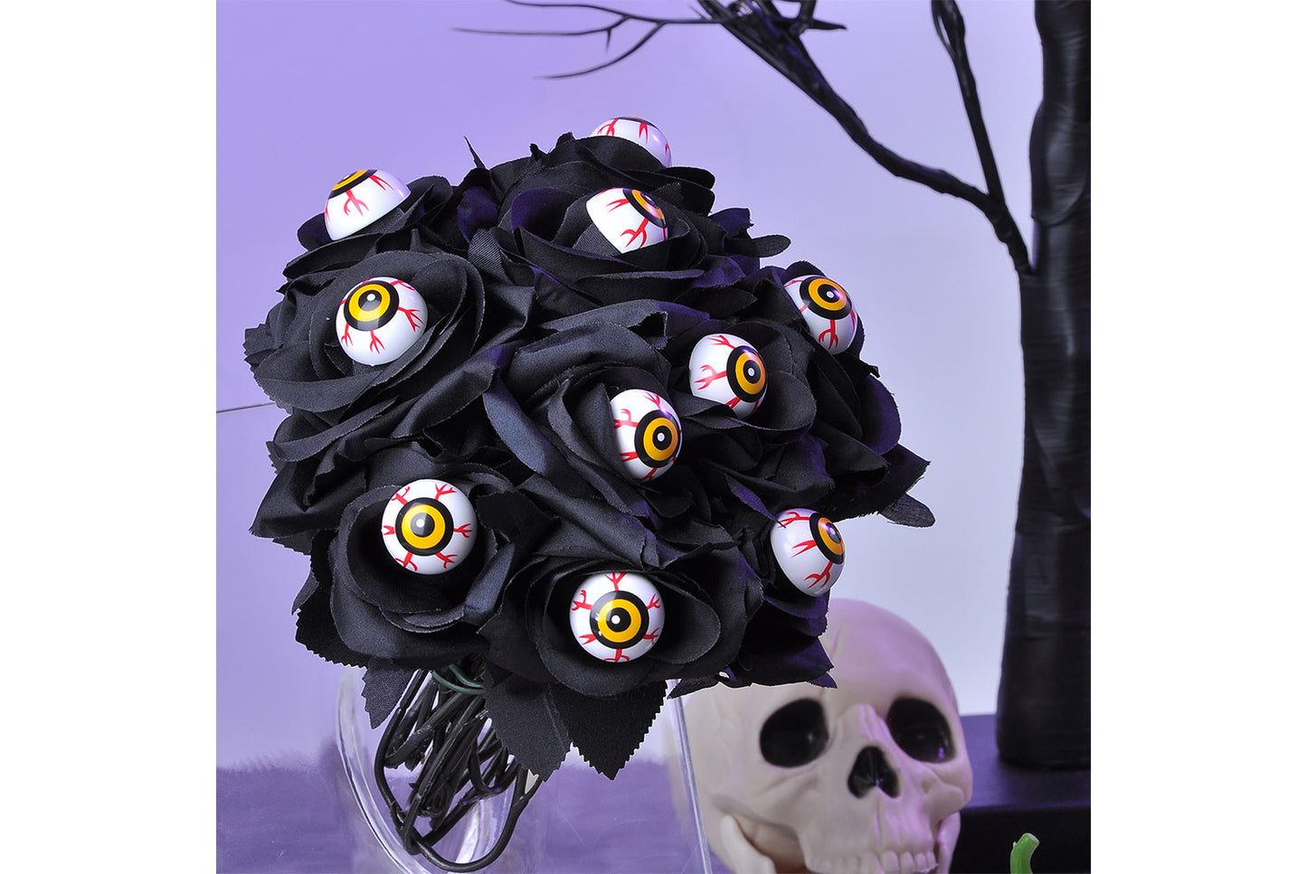 Halloween Scary Rose Decorations (10-Pack)