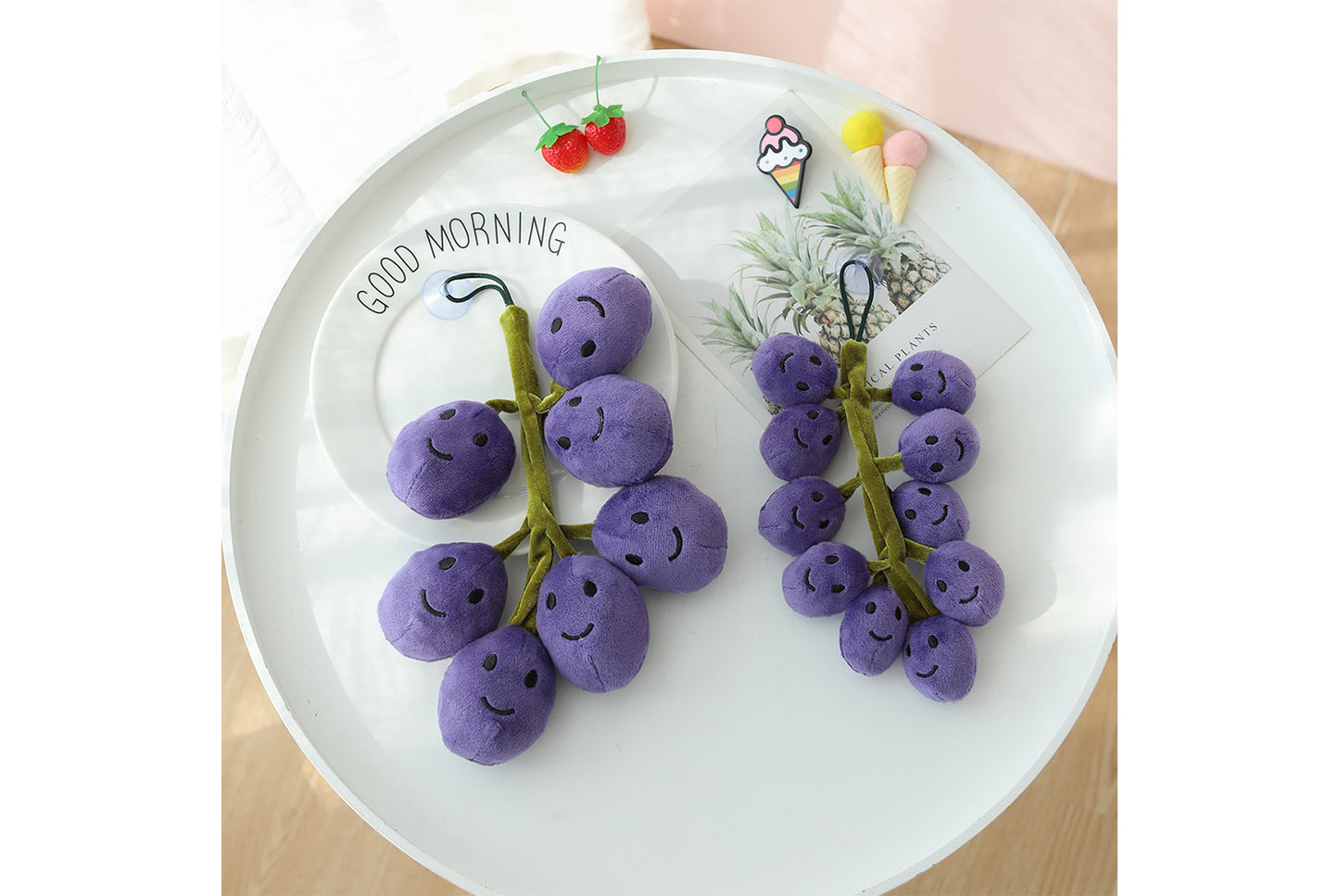 **Simulated Grape Plush Toy | Cute Fruit Hanging Ornament for Home Decor**