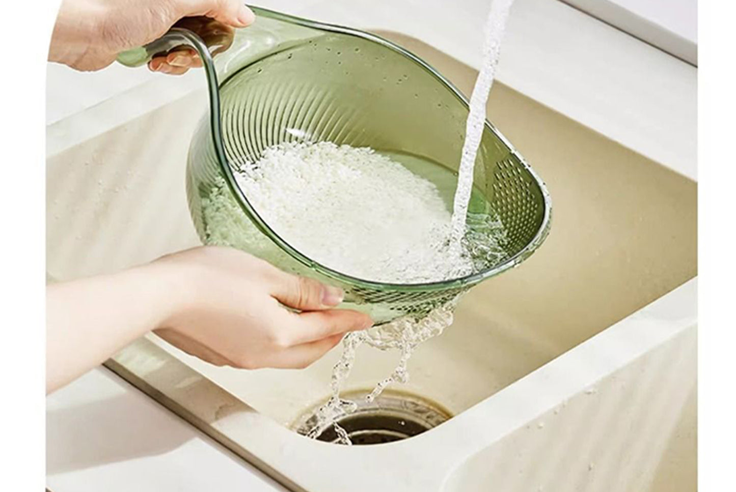 Household rice drain basket