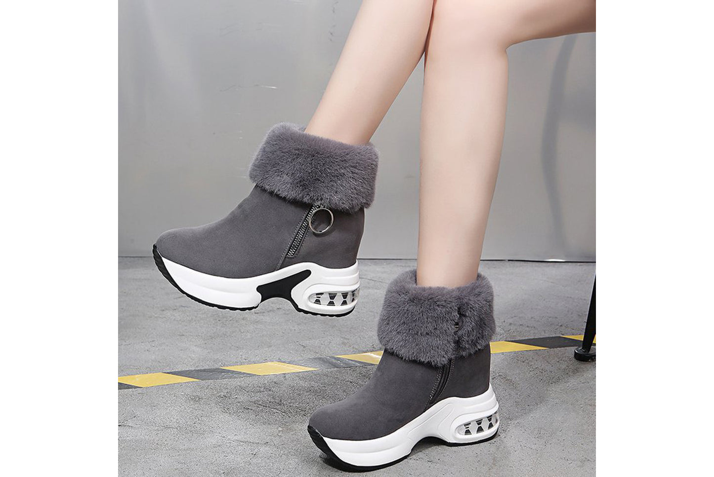 Fleece Lining for Warmth and Height Increase