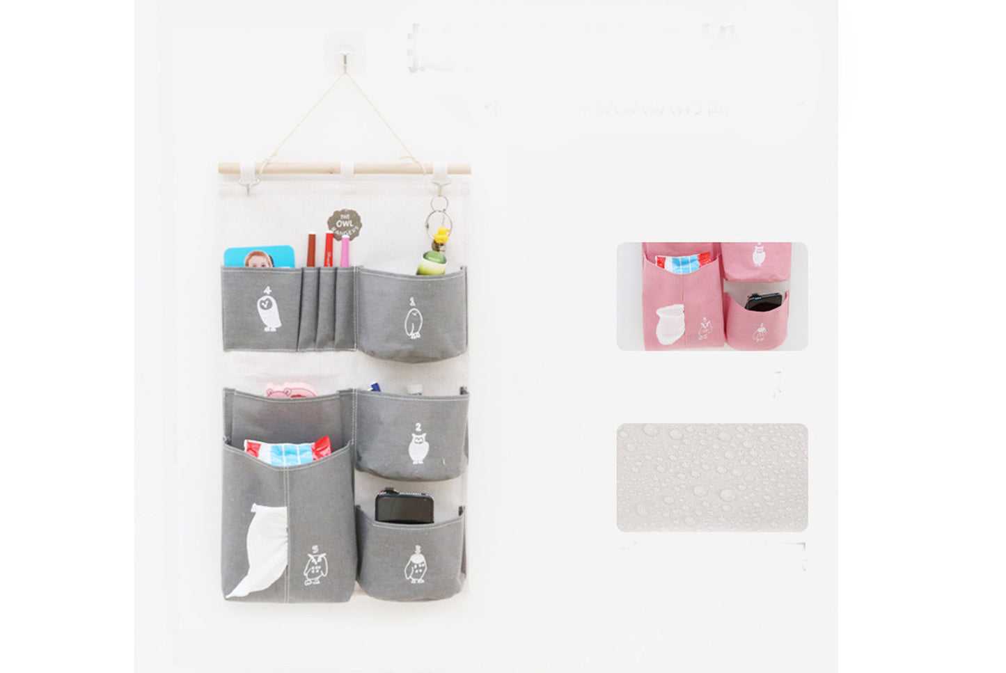 Cloth wall storage bag