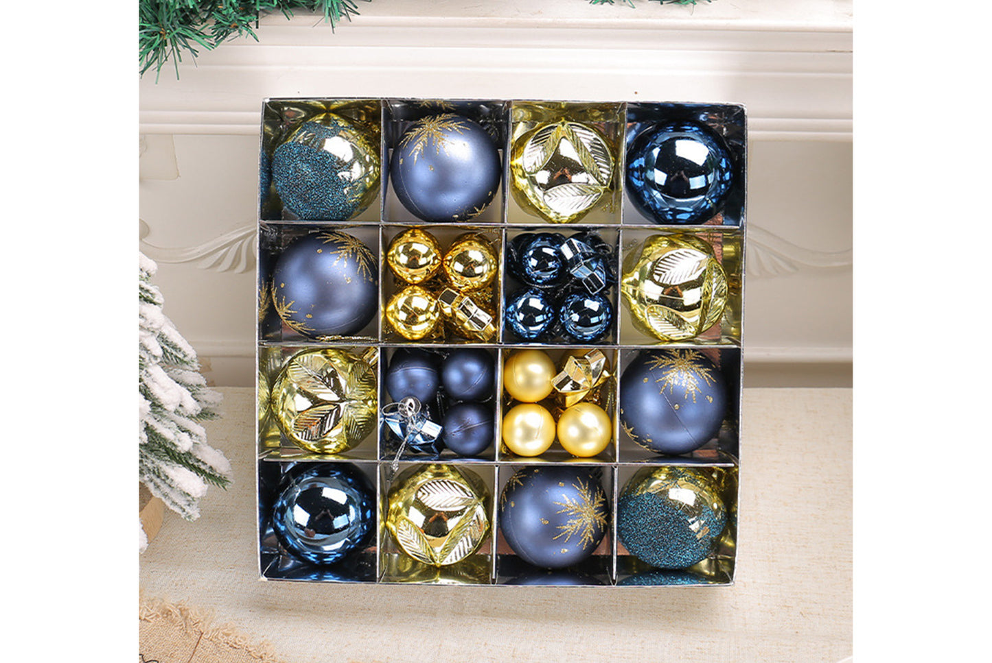 *Electroplating Shaped Christmas Ball Pendant