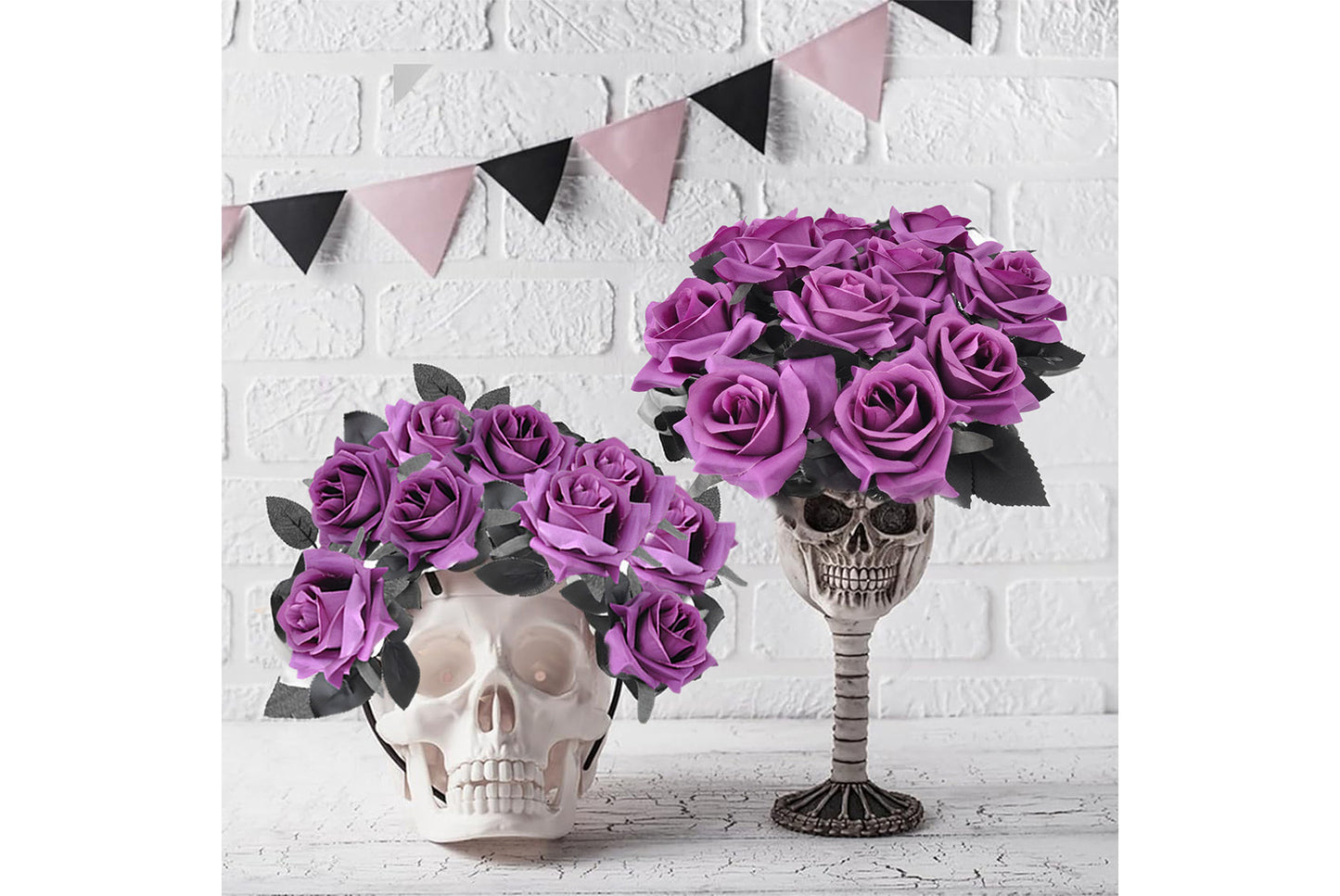 Halloween Scary Rose Decorations (10-Pack)