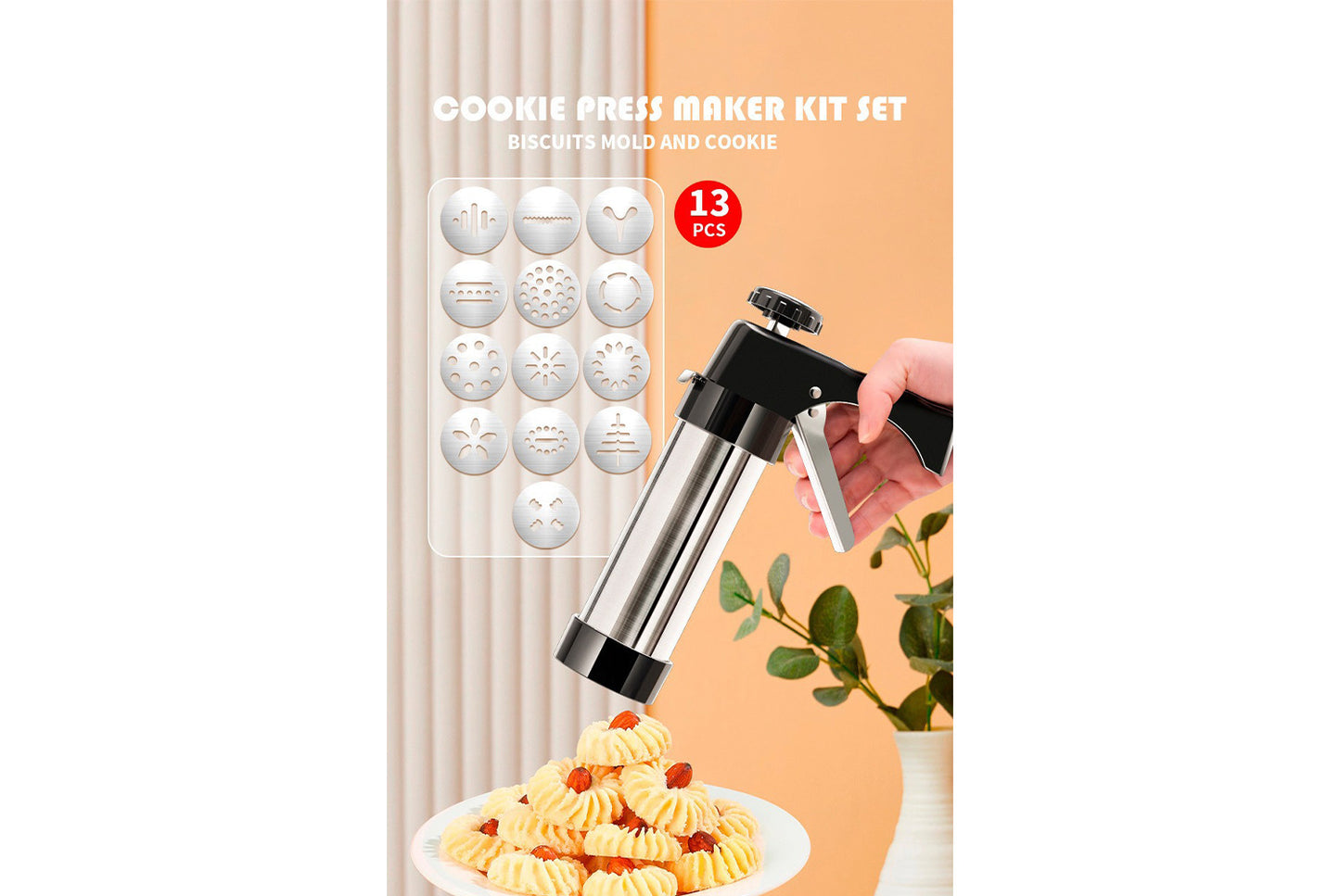 Stainless Steel Cookie Gun