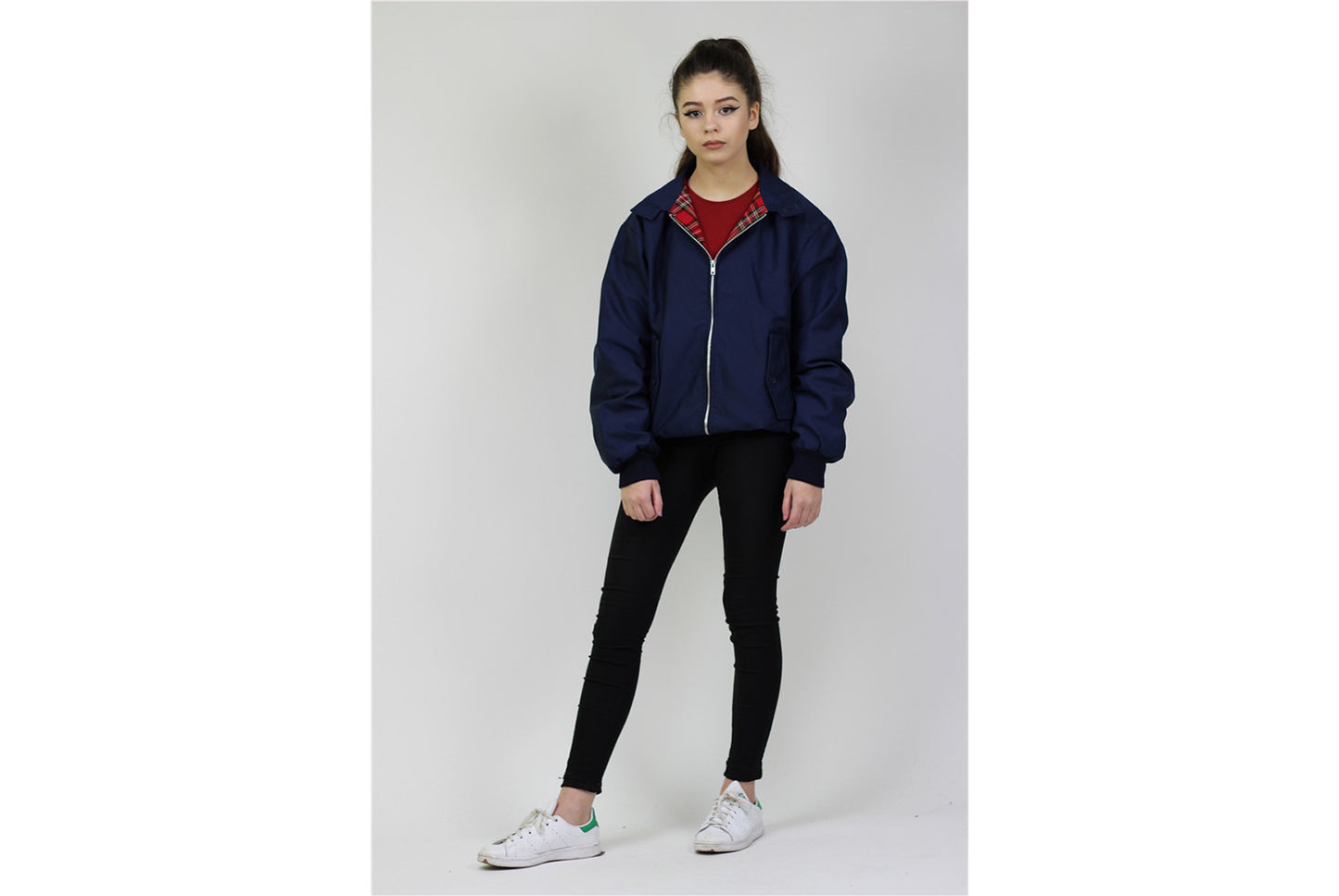 Stand-Collar Harrington Jacket