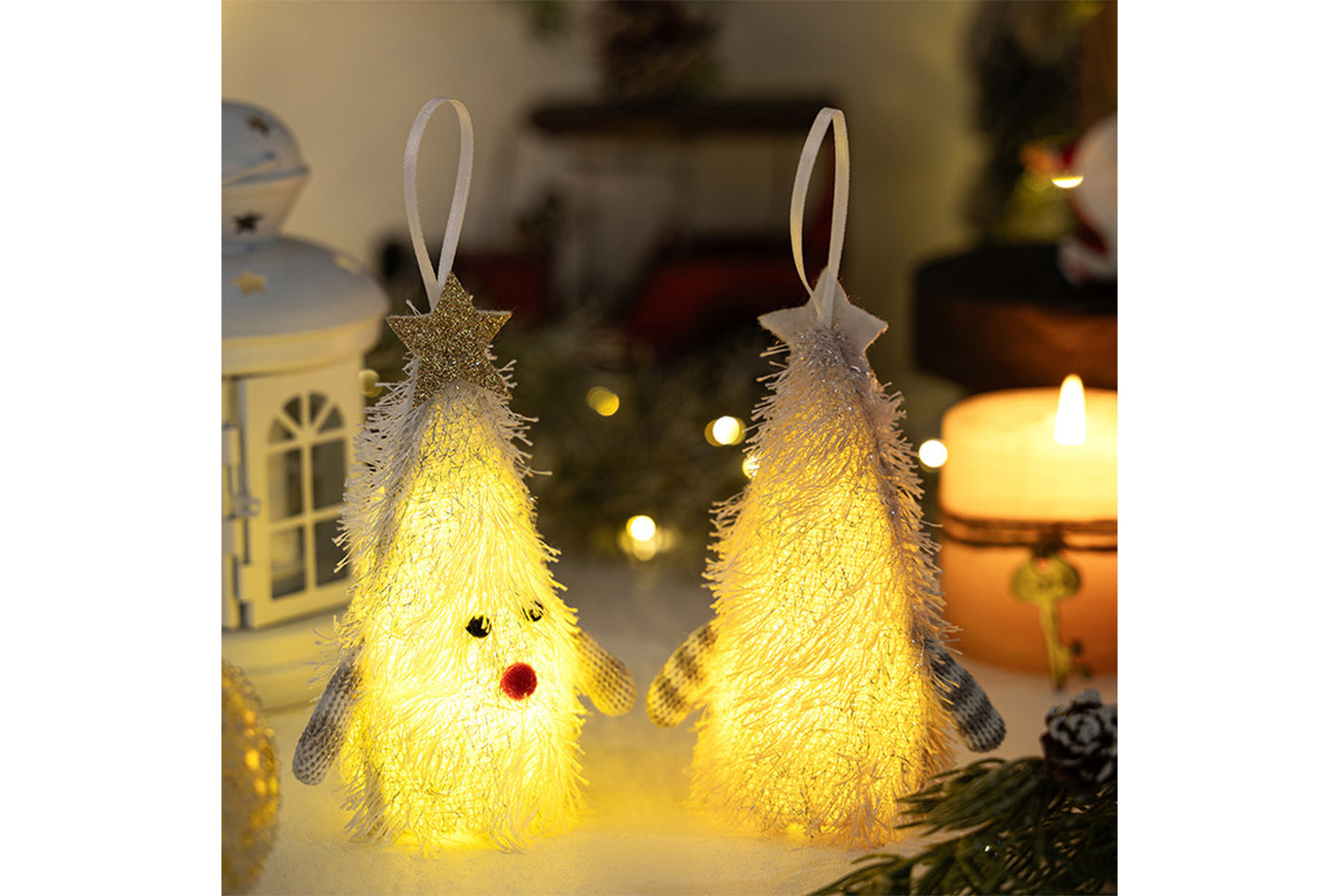 **Creative Light-Up Christmas Tree Pendant**