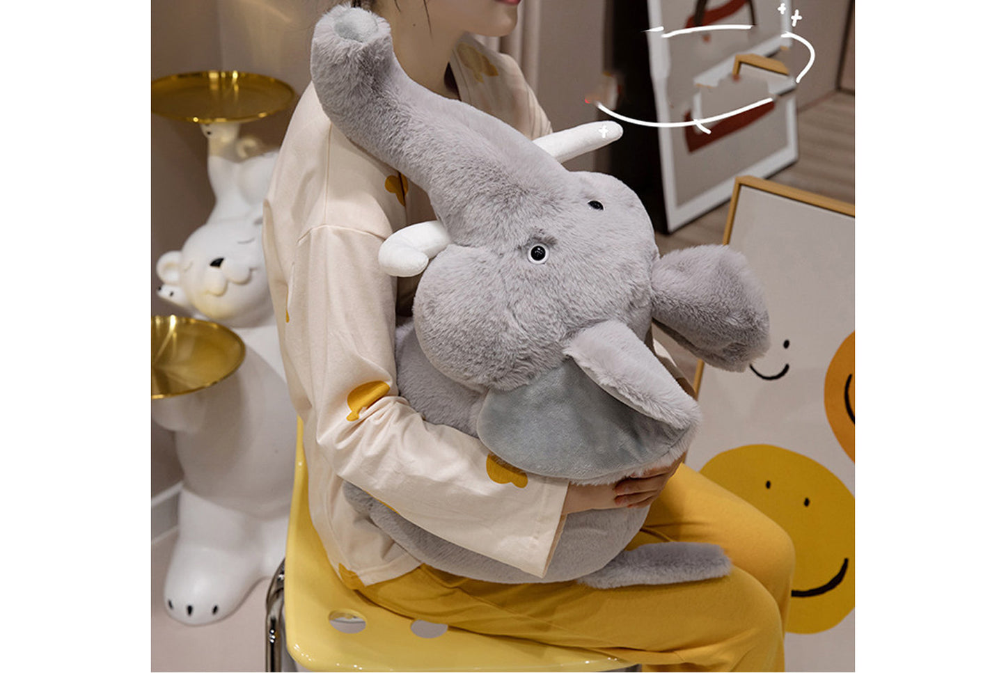 **Realistic Elephant Plush | Child's Comforting Birthday Gift**