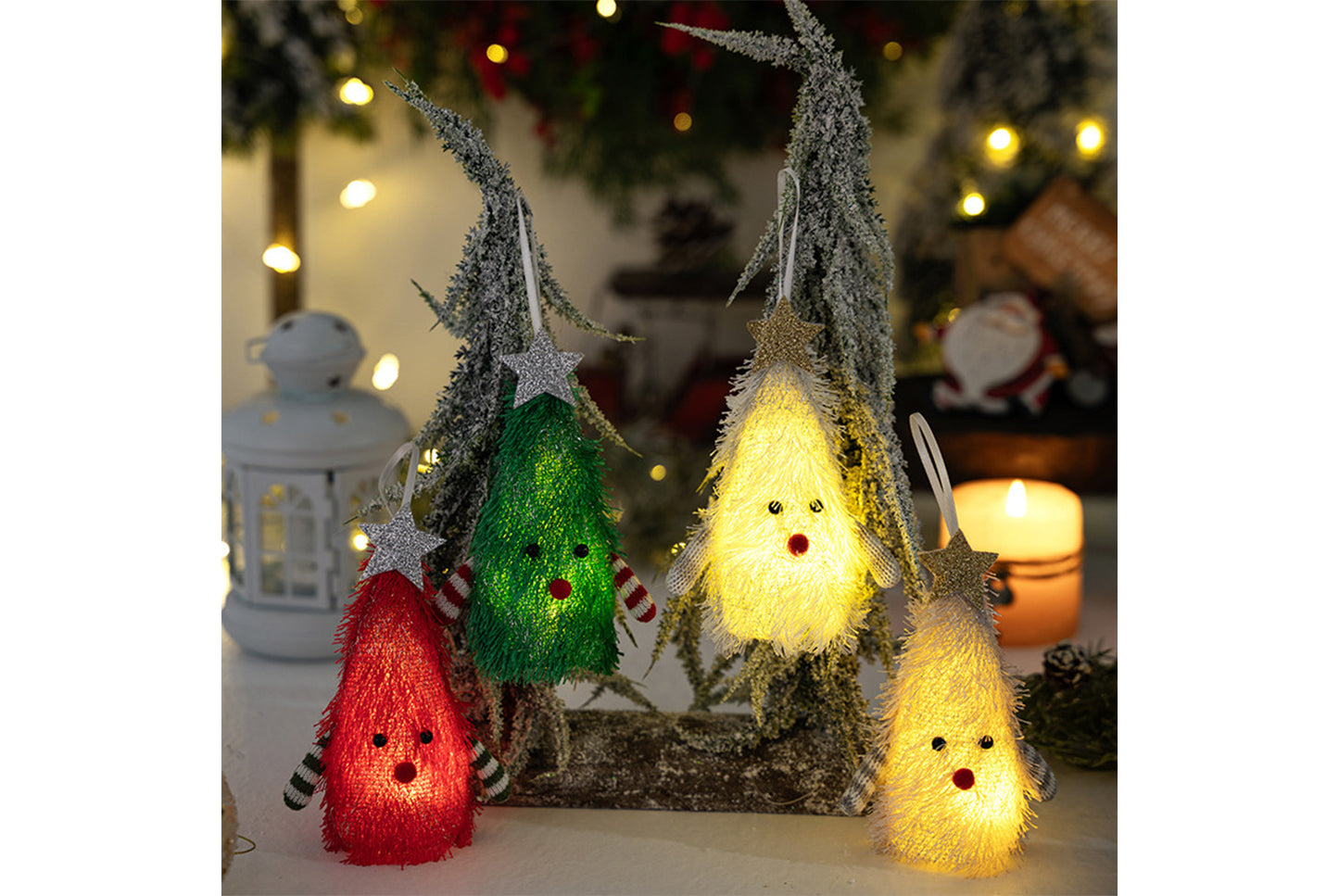 **Creative Light-Up Christmas Tree Pendant**