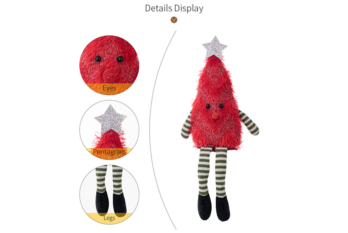 **Cute Plush Christmas Tree Doll**