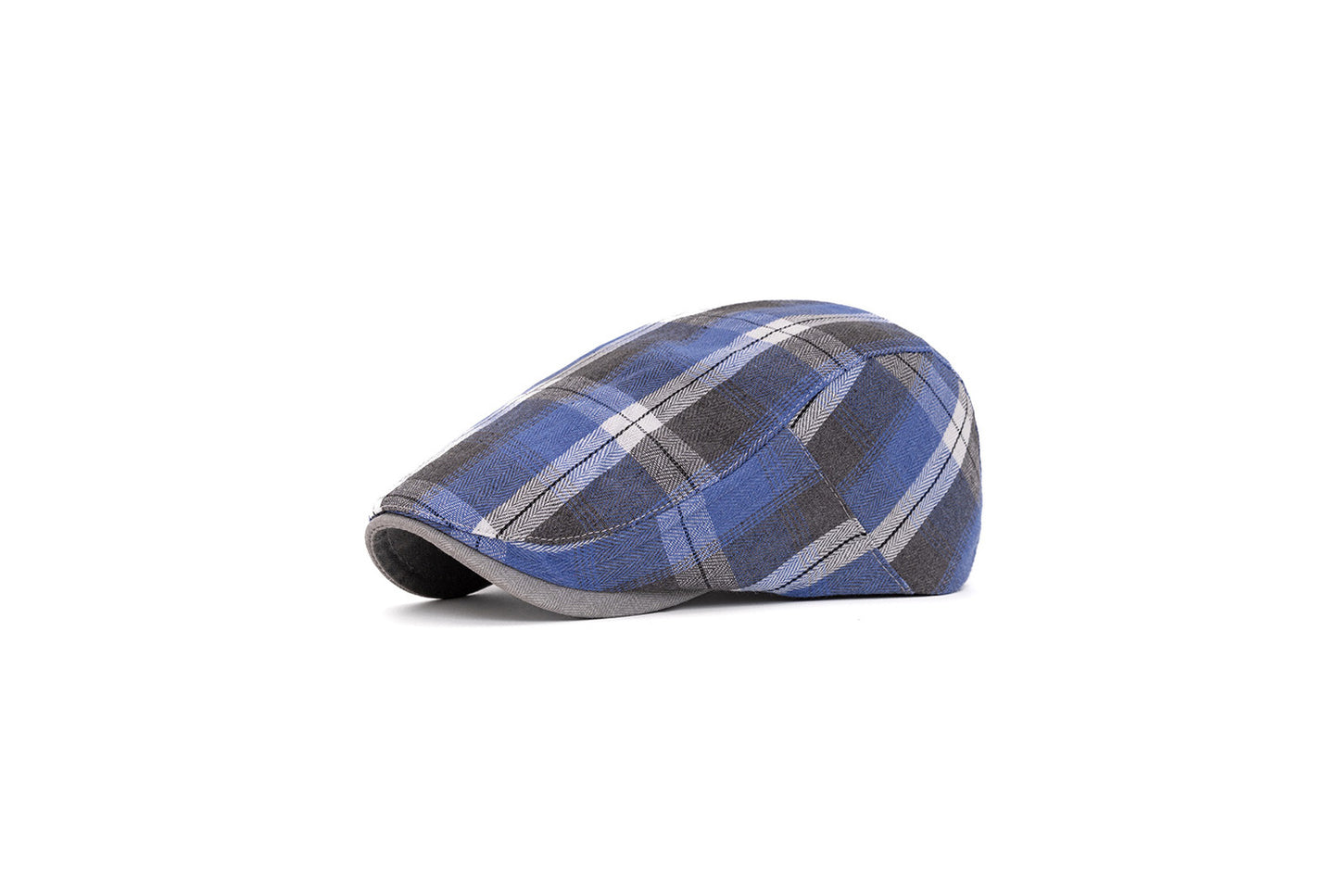 **Colorful Checkered Beret (Adjustable Head Circumference)**