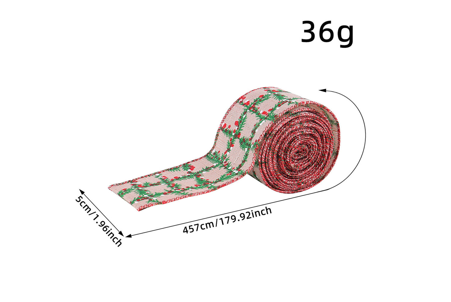 Christmas Plaid Ribbon Roll - Gift Wrapping Decorative Ribbon