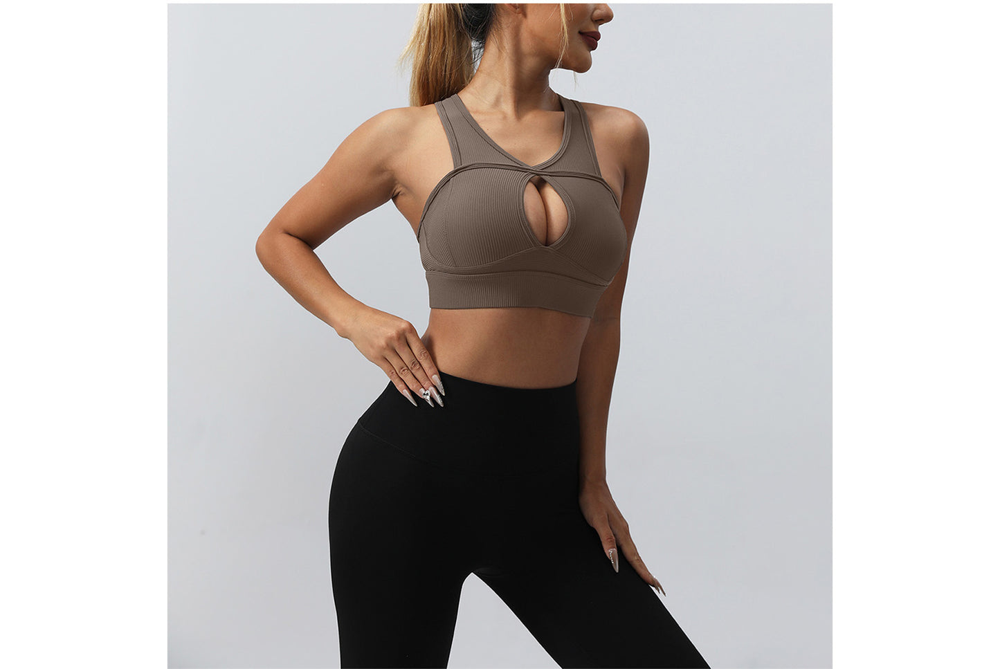 **High-Strength Shock-Insulating Sports Bra (Beautiful Back Yoga Bra)**