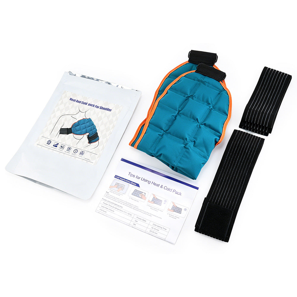 Hot and cold compress shoulder pads