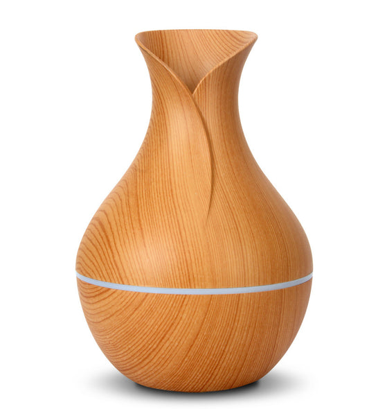 # Portable Wood Grain Vase Humidifier