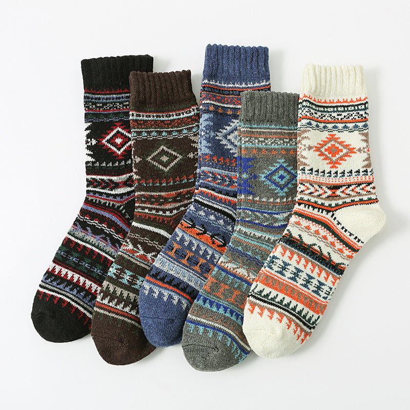 **Men's Autumn/Winter Socks | Mid-Calf Socks, 5-Pair Pack**