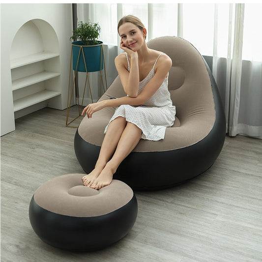 Flocked Inflatable Sofa