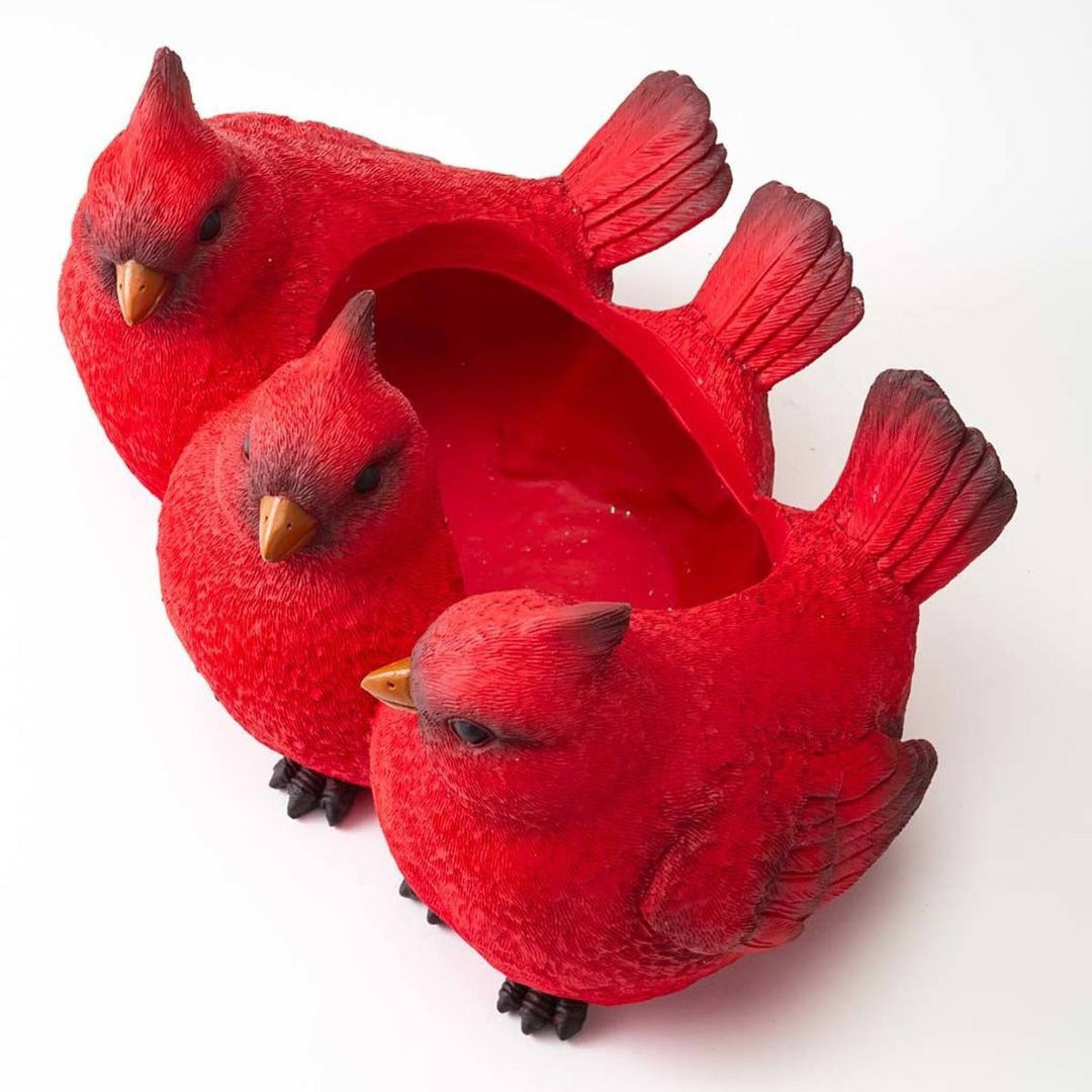Simulated Red Bird Flower Pots
