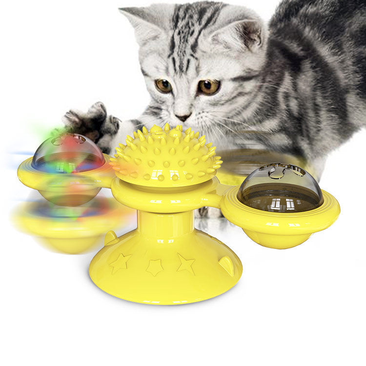 # Rotating Glowing Cat Carousel Interactive Toy