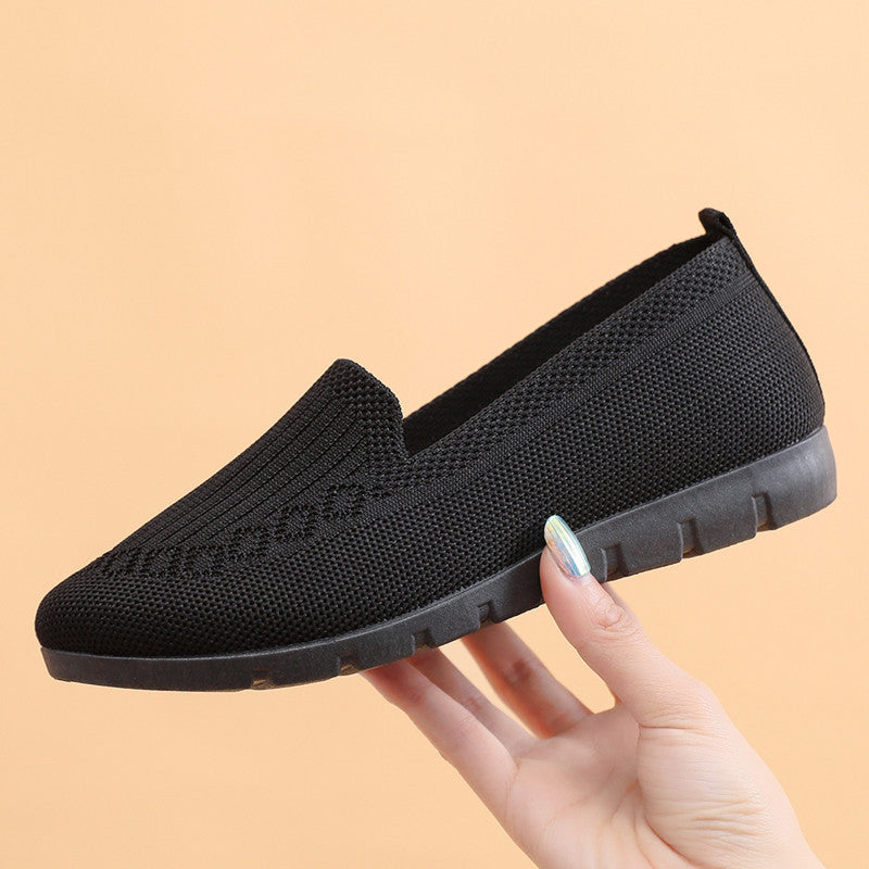 Women's Cloth Shoes with Flyknit Mesh Upper