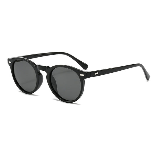 # Retro Round Frame Polarized Sunglasses