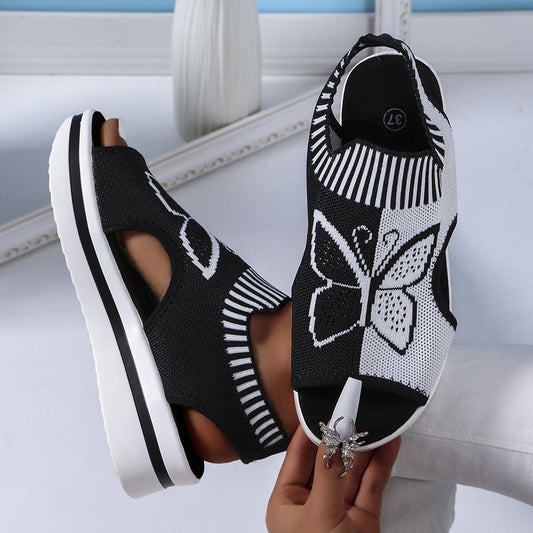 # Women's Openwork Peep-Toe Sports Sandals